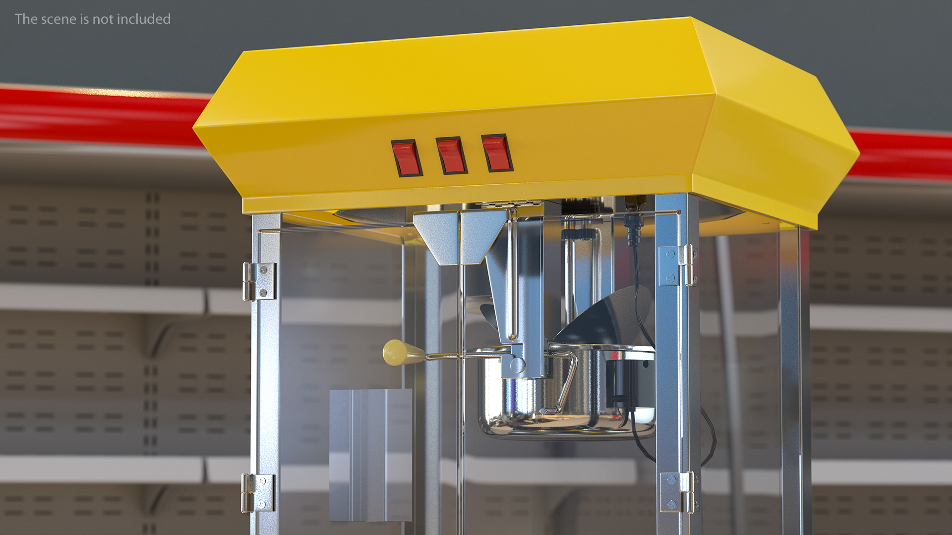 3D Carnival Popcorn Popper Cart Generic