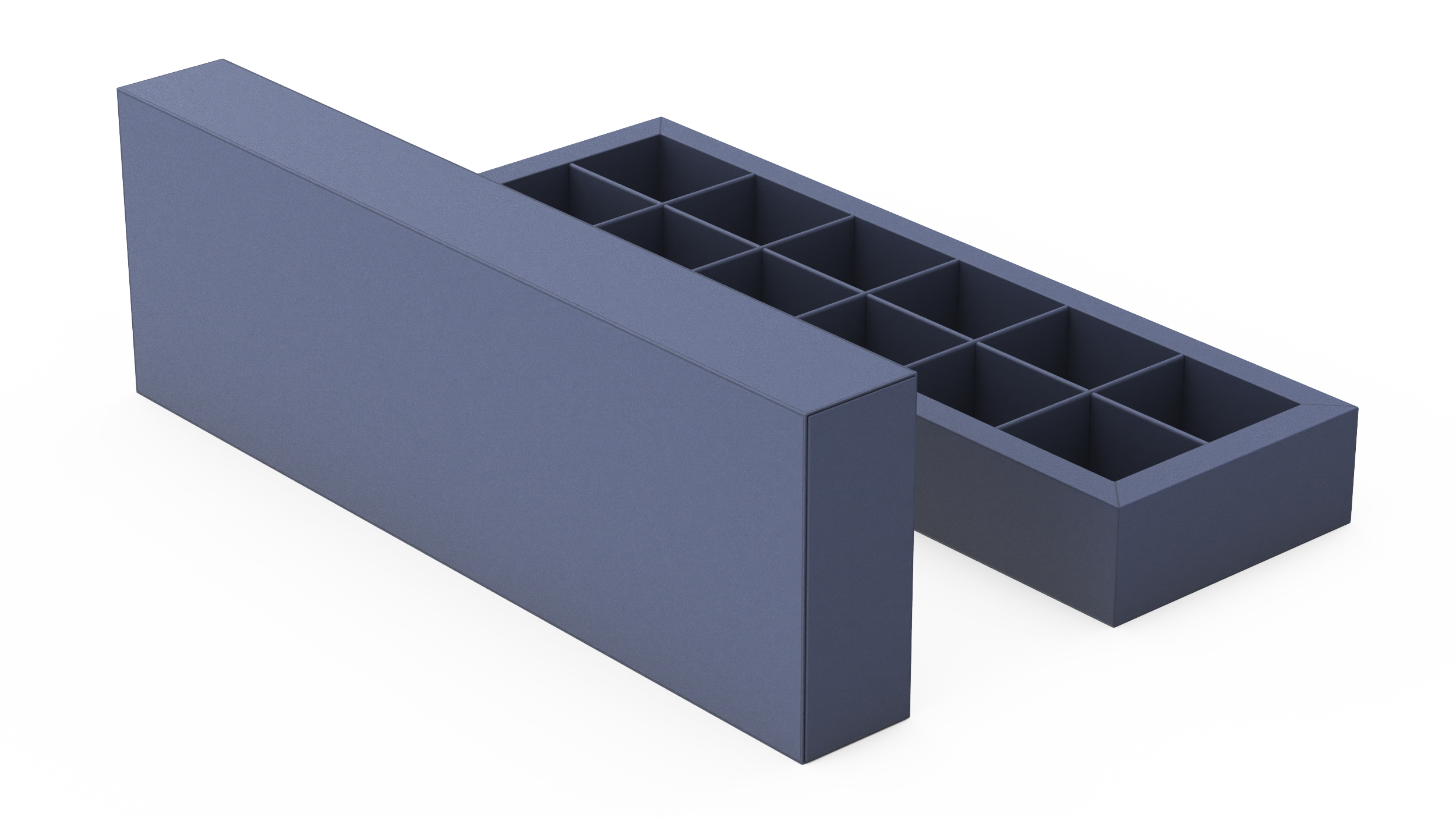 3D model Empty Chocolate Box True Choco Open