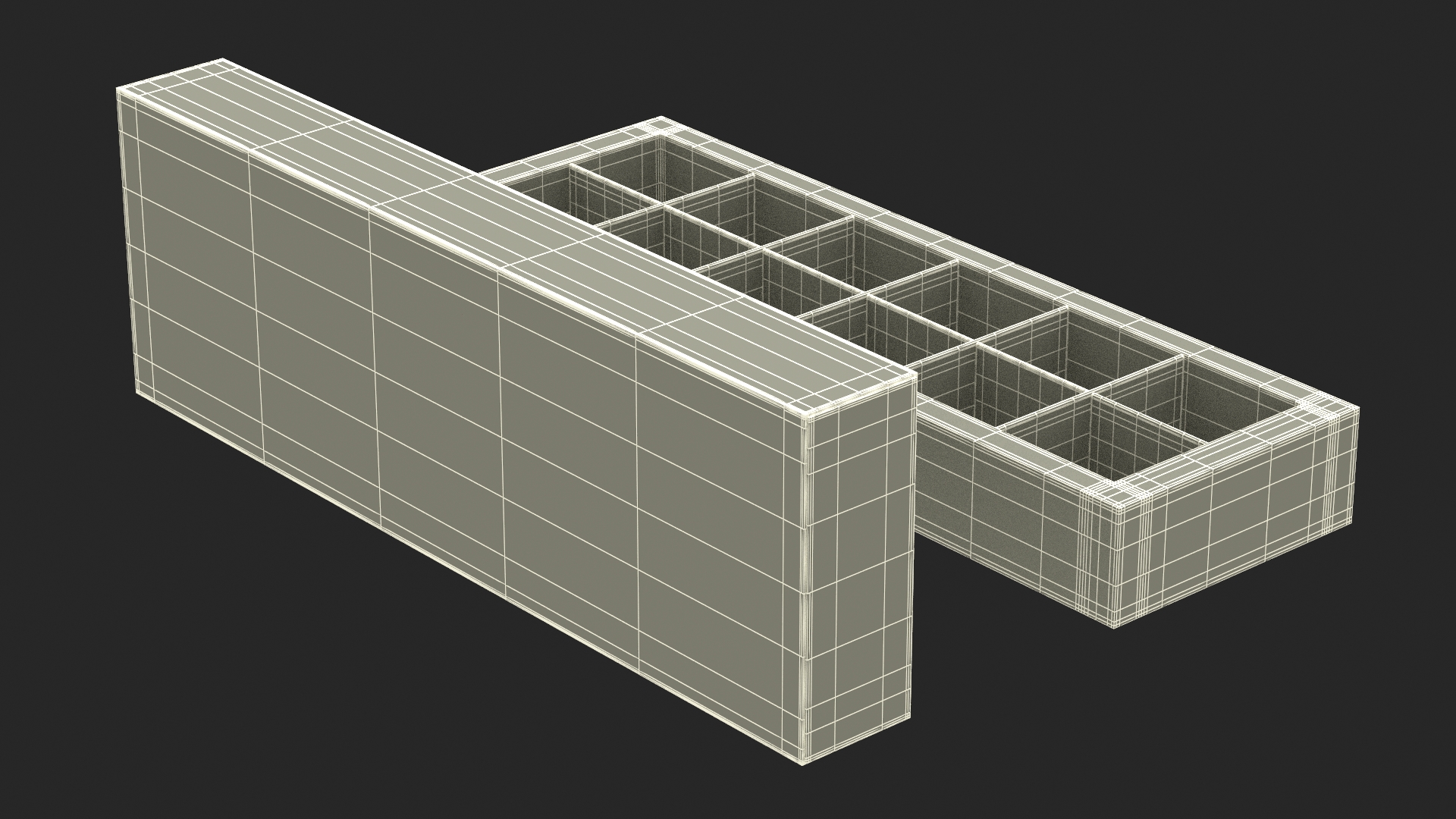 3D model Empty Chocolate Box True Choco Open
