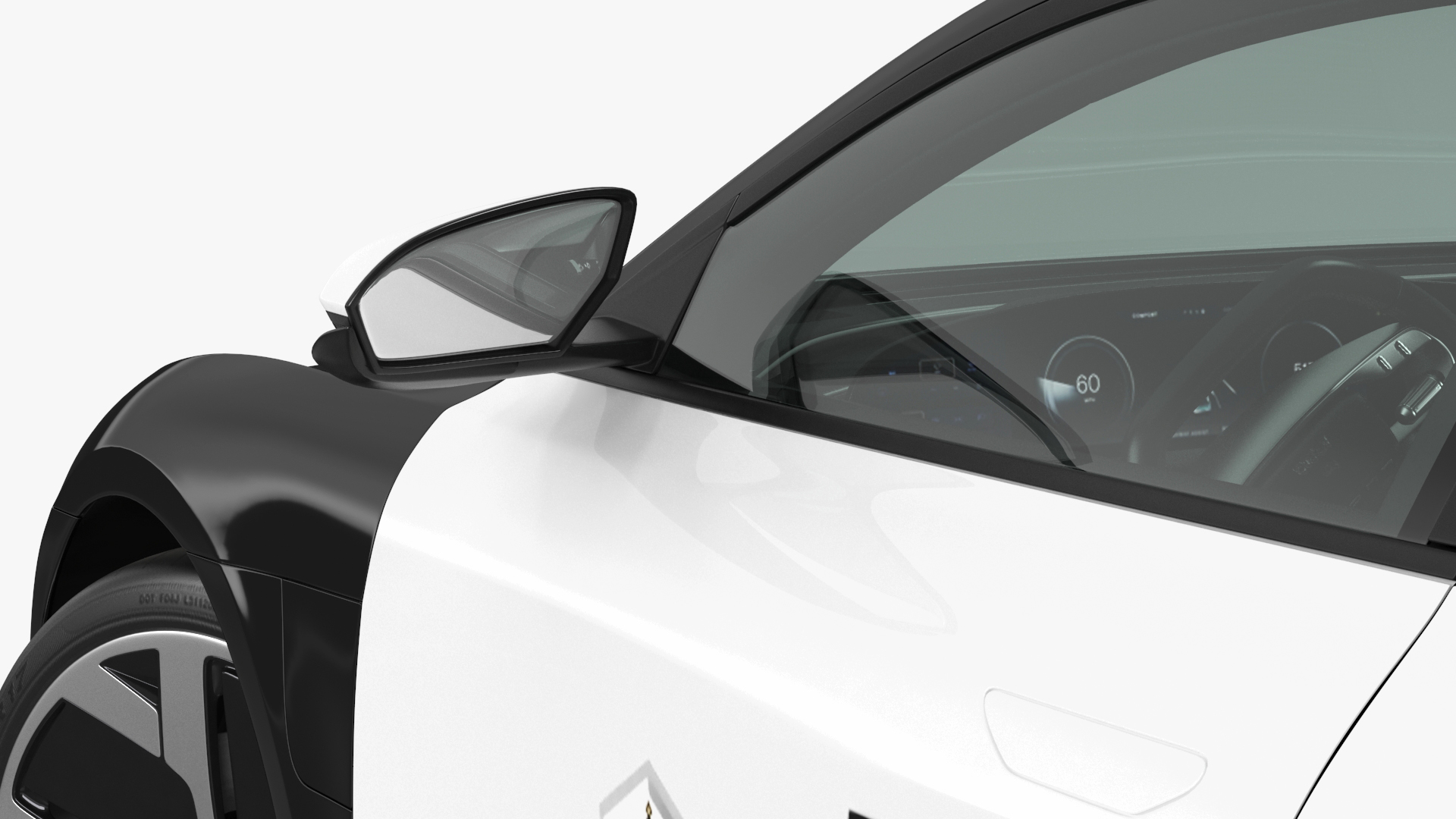 Lucid Air Electric Police Car with Drone Launch Pad Rigged for Cinema 4D 3D
