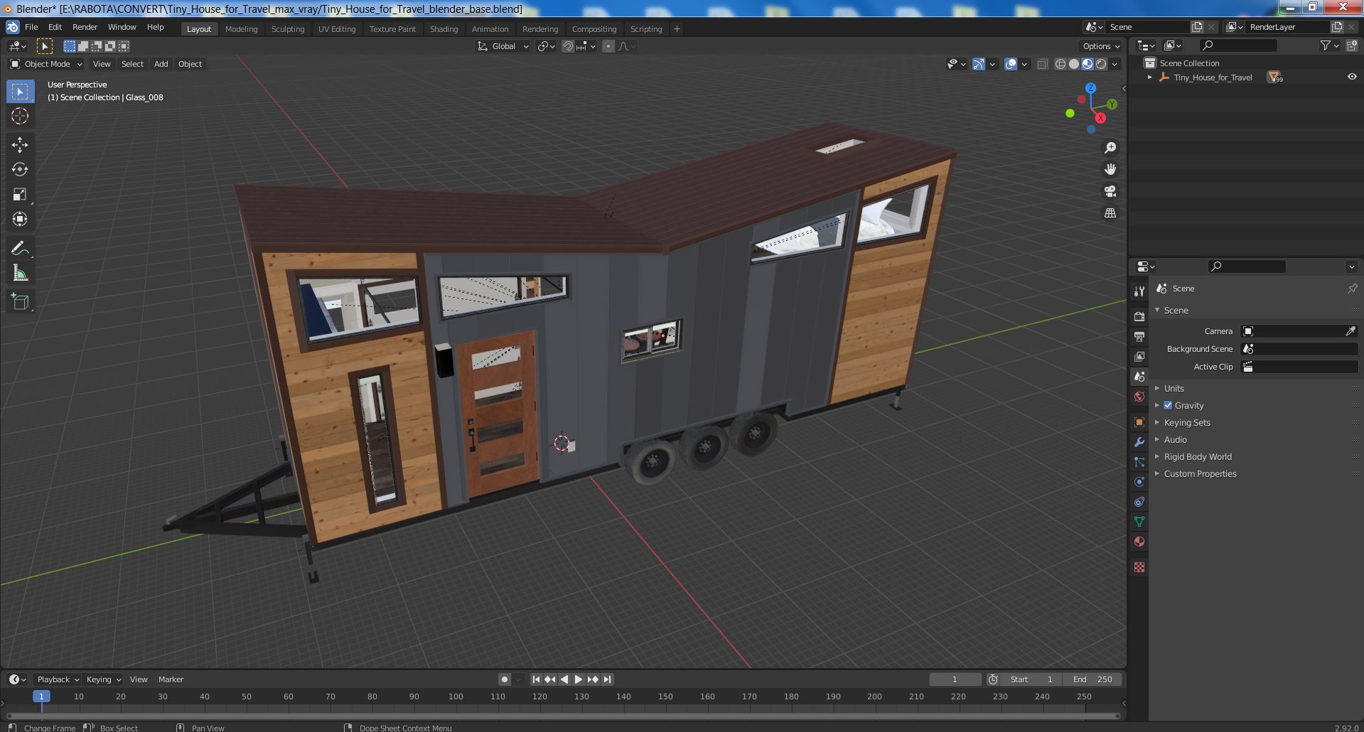 3D Tiny House for Travel