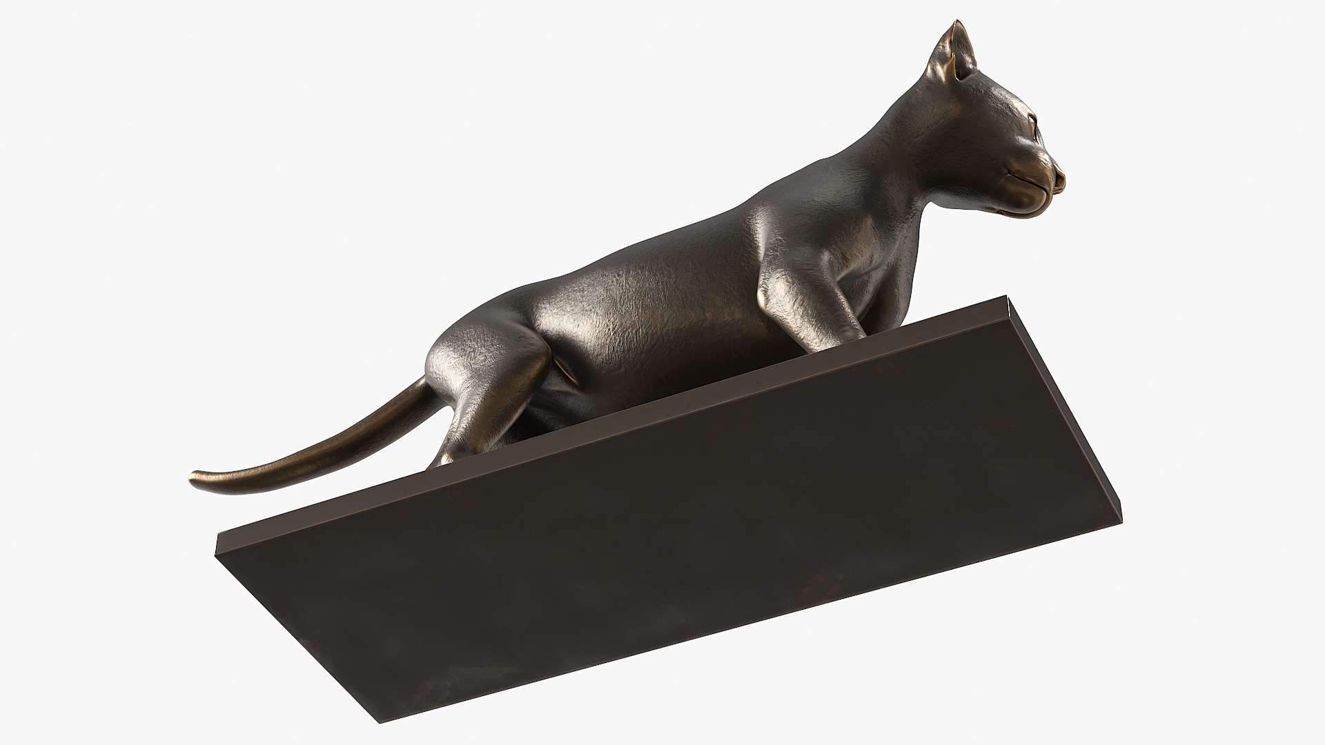 3D model Bronze Lion Cub Sculpture