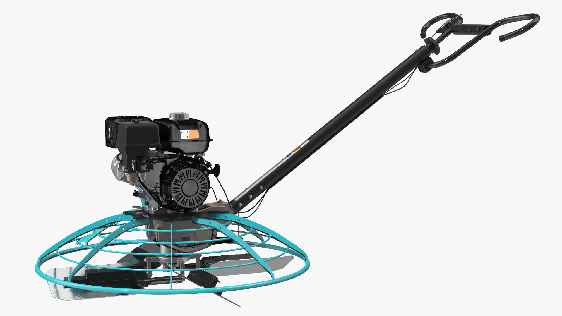 3D Blue Gasoline Power Trowel