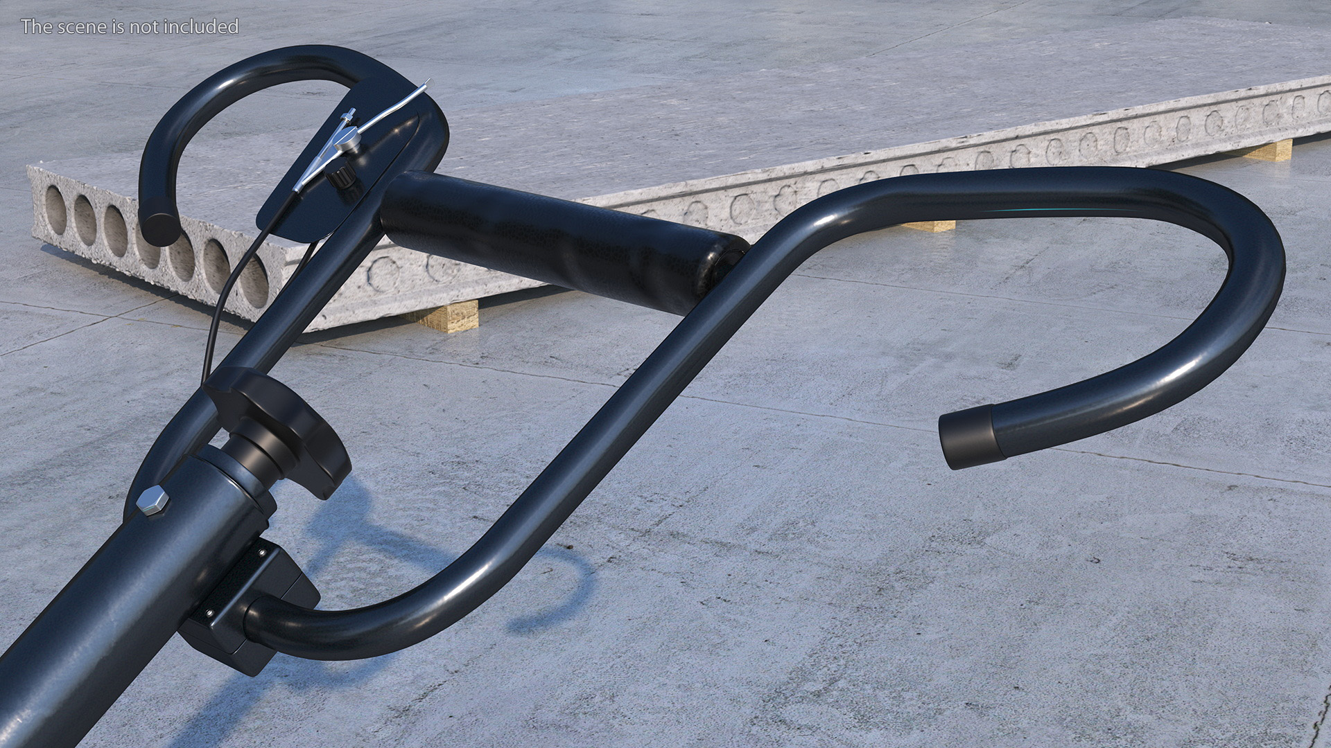 3D Blue Gasoline Power Trowel