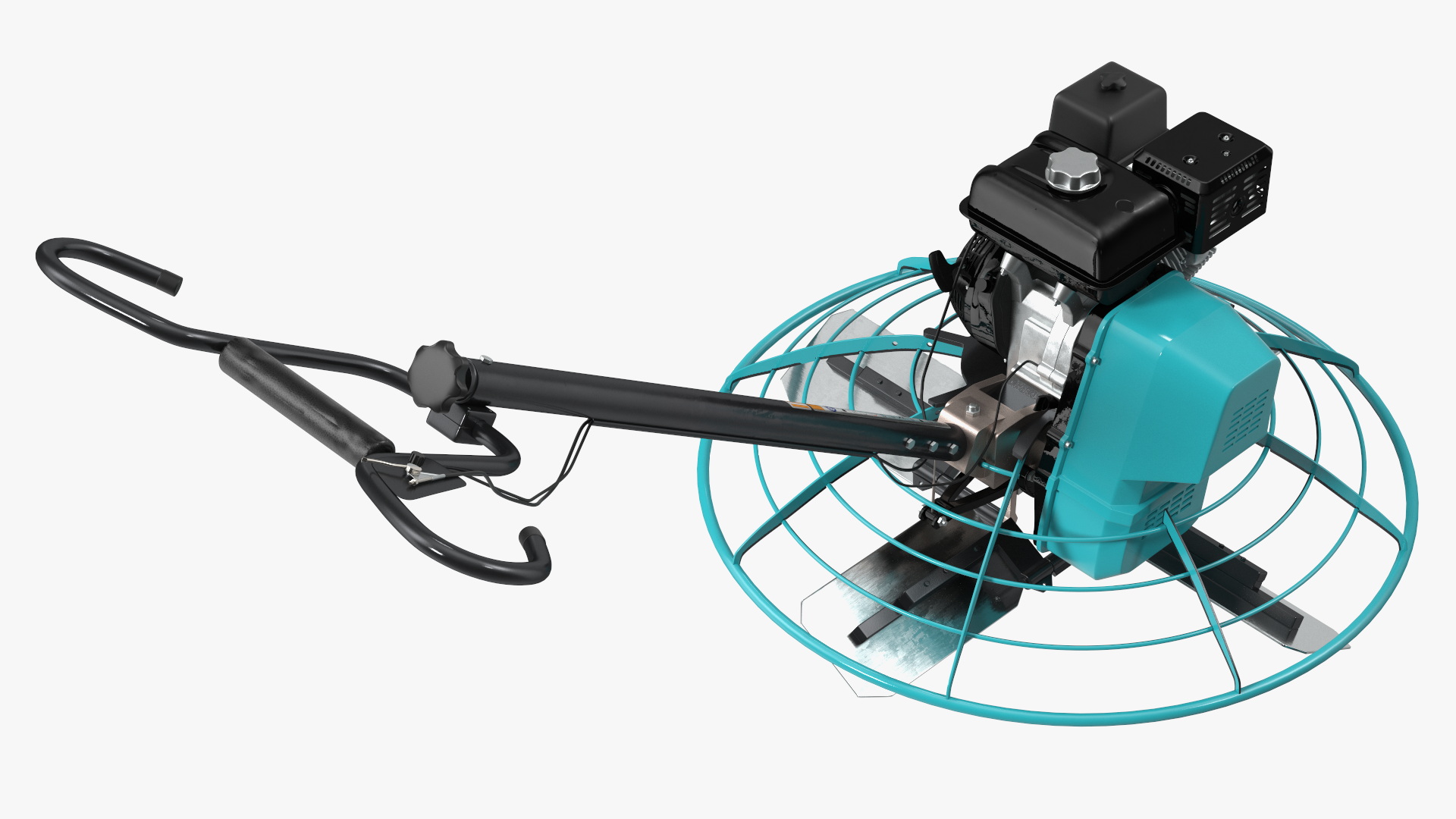 3D Blue Gasoline Power Trowel