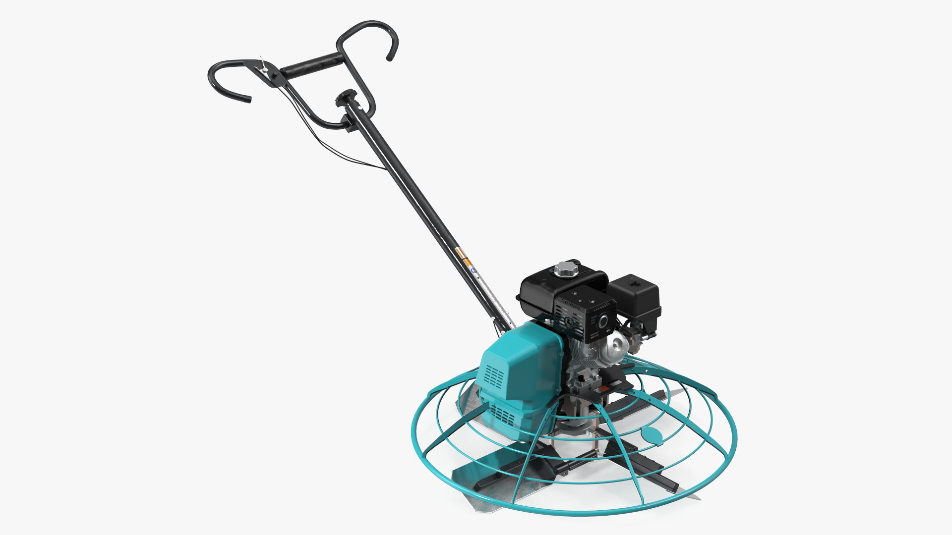 3D Blue Gasoline Power Trowel
