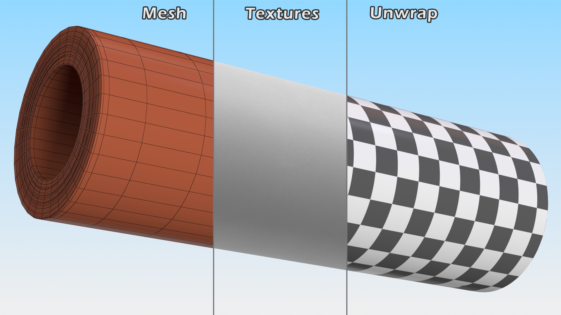 3D Paper Roll White
