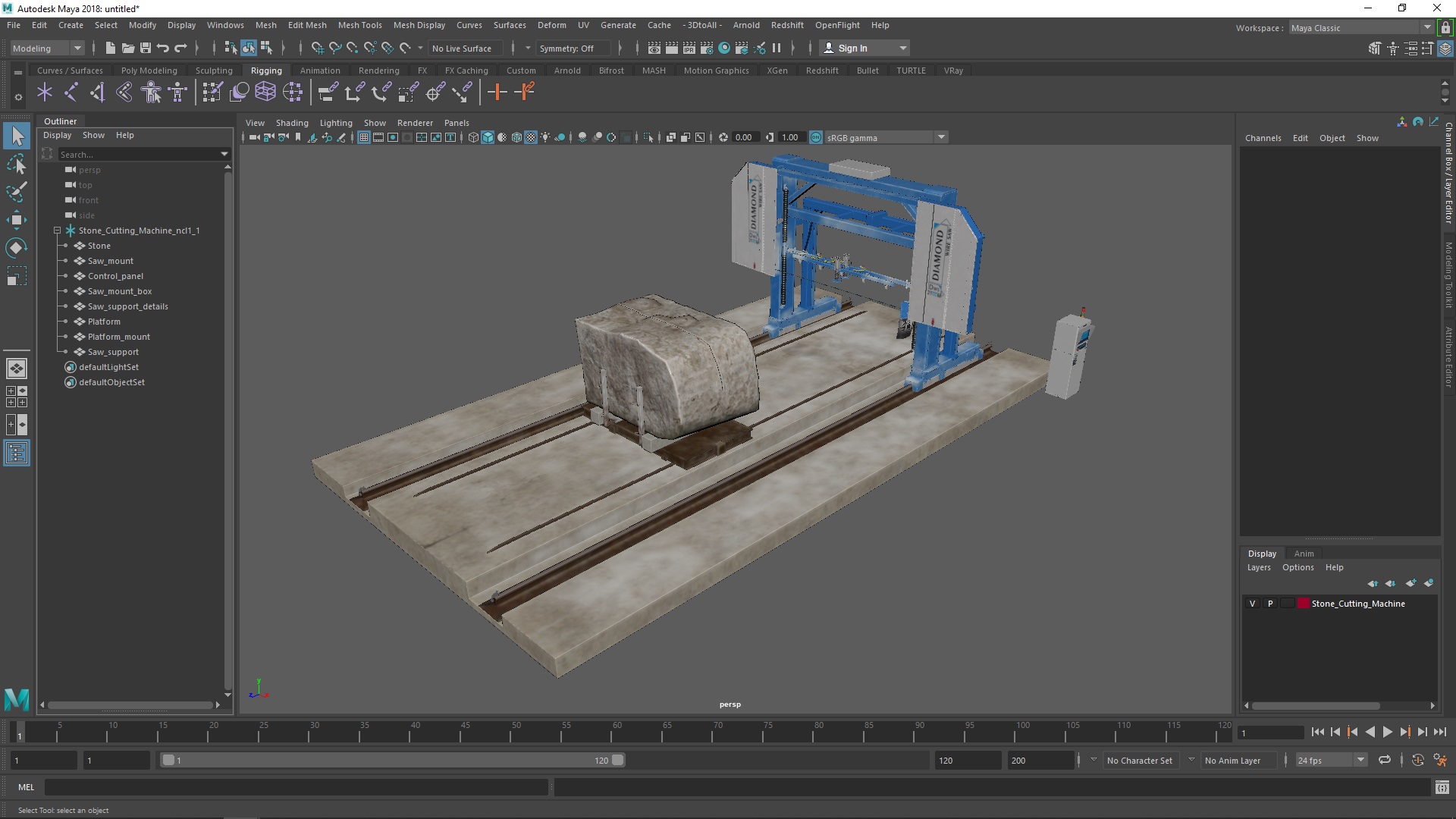 3D Stone Cutting Machine