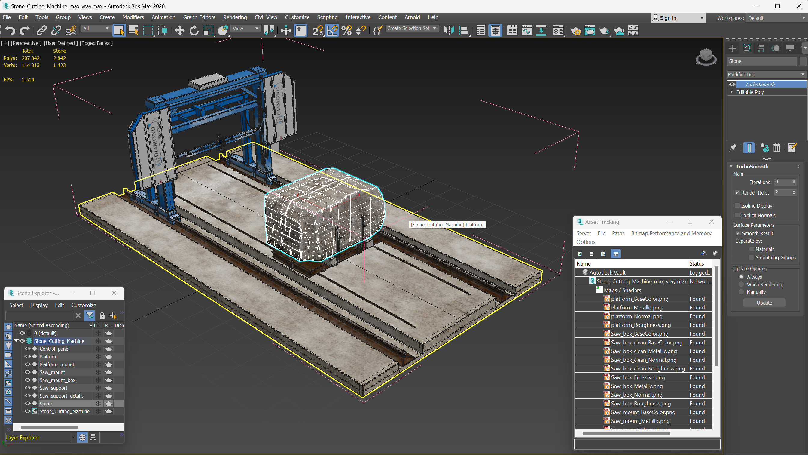 3D Stone Cutting Machine