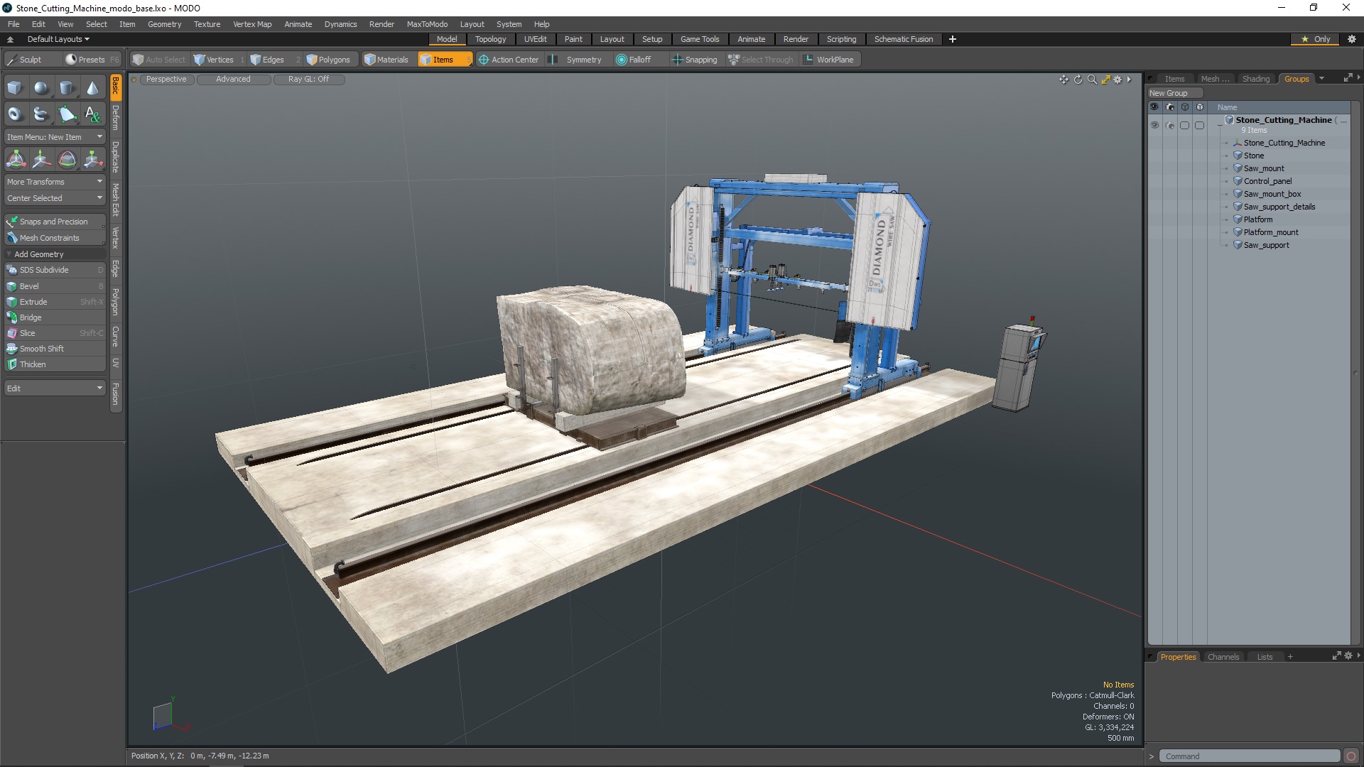 3D Stone Cutting Machine