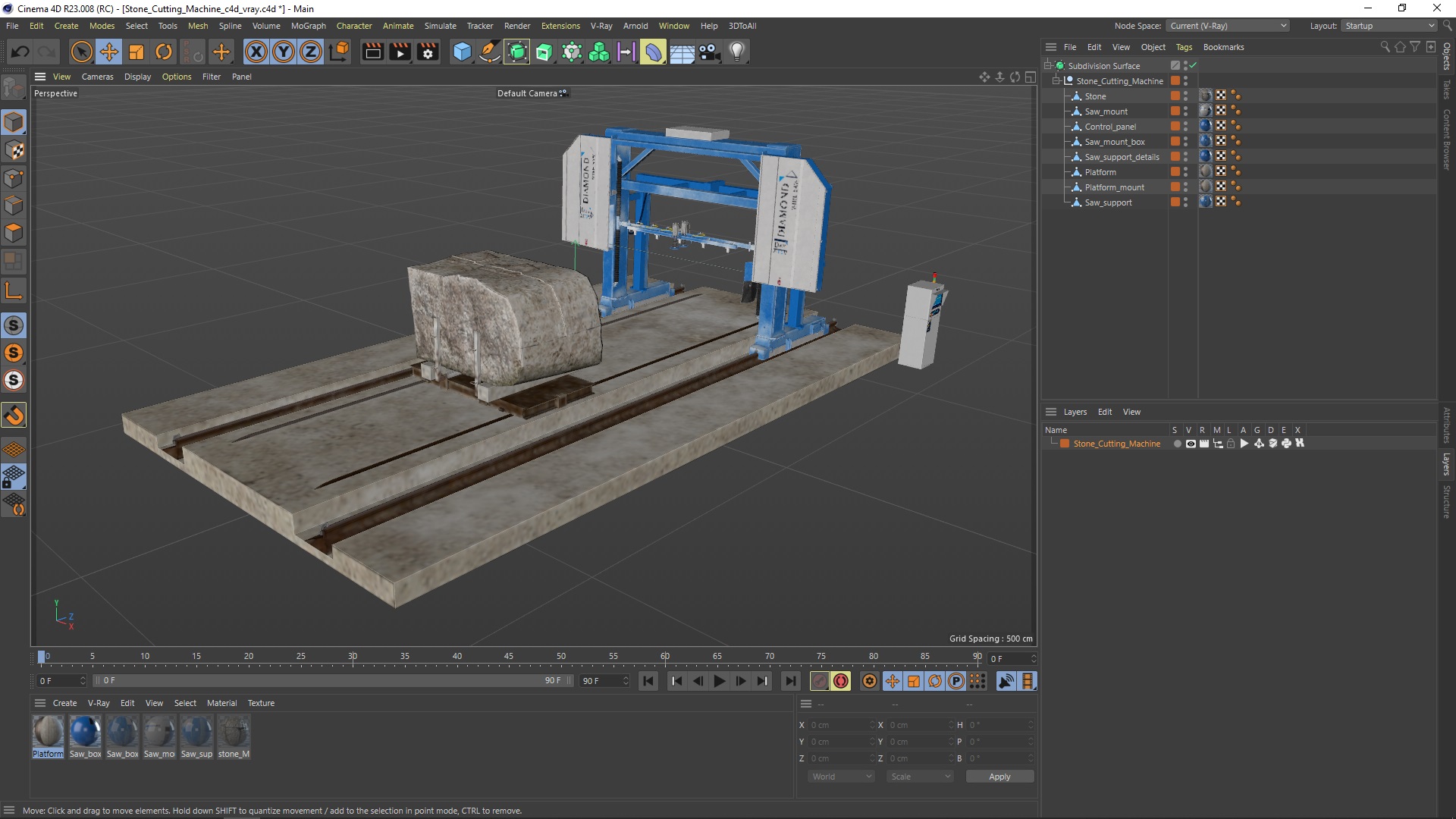 3D Stone Cutting Machine