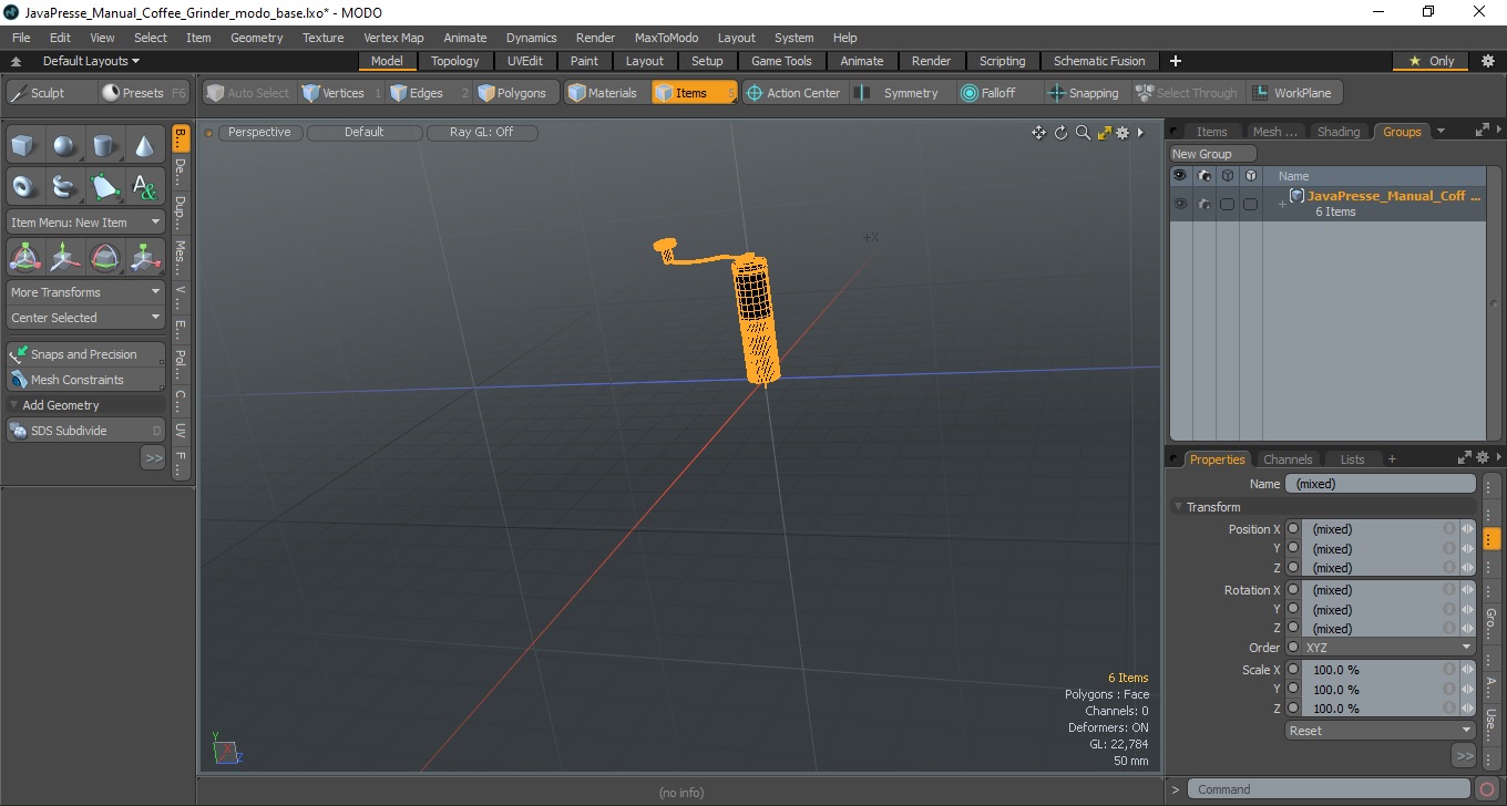 JavaPresse Manual Coffee Grinder 3D