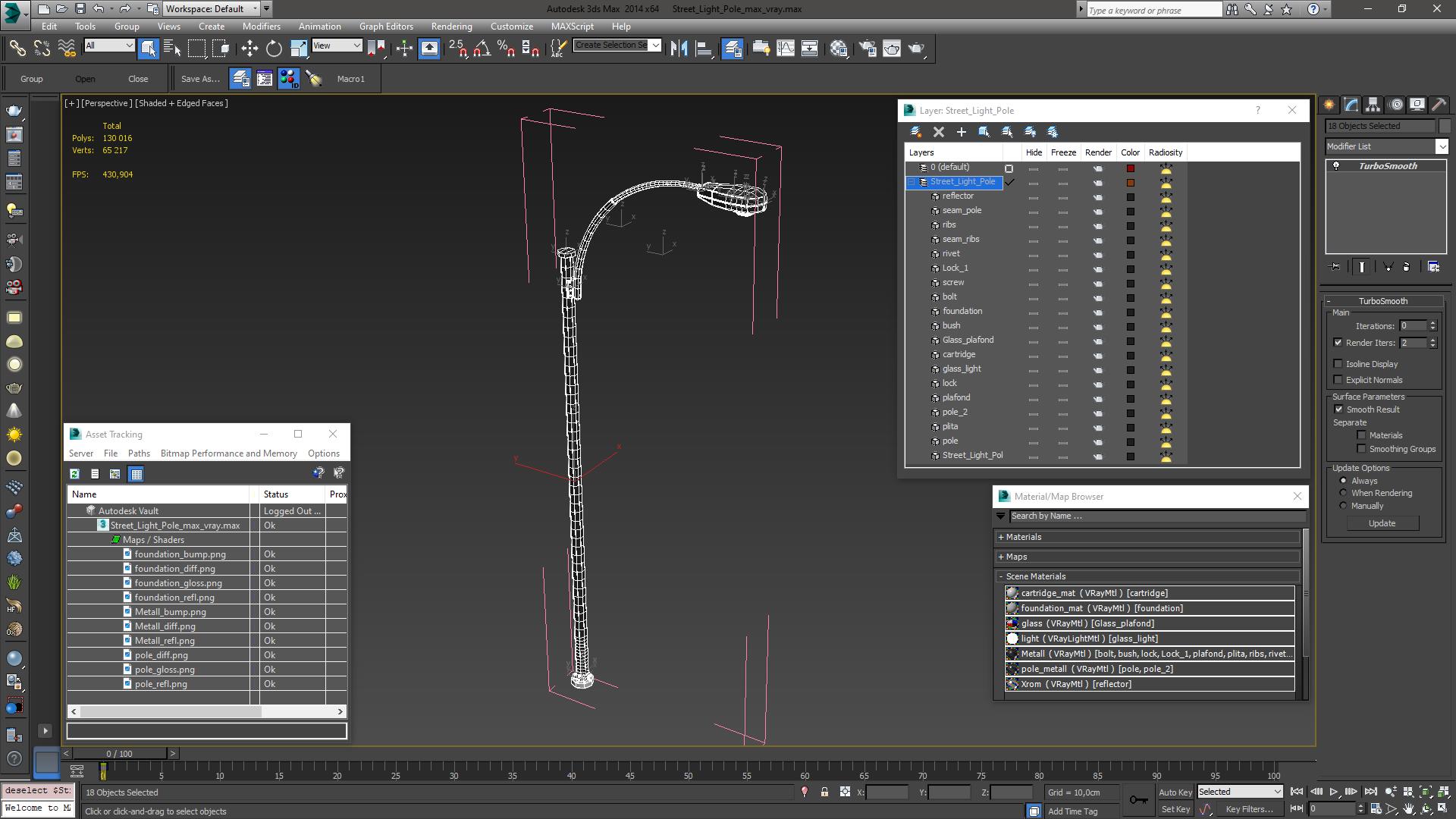 Street Light Pole 3D