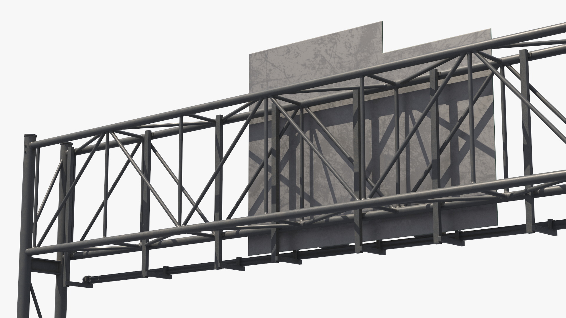 Traffic Gantry with Route Signs Game Ready, view 5