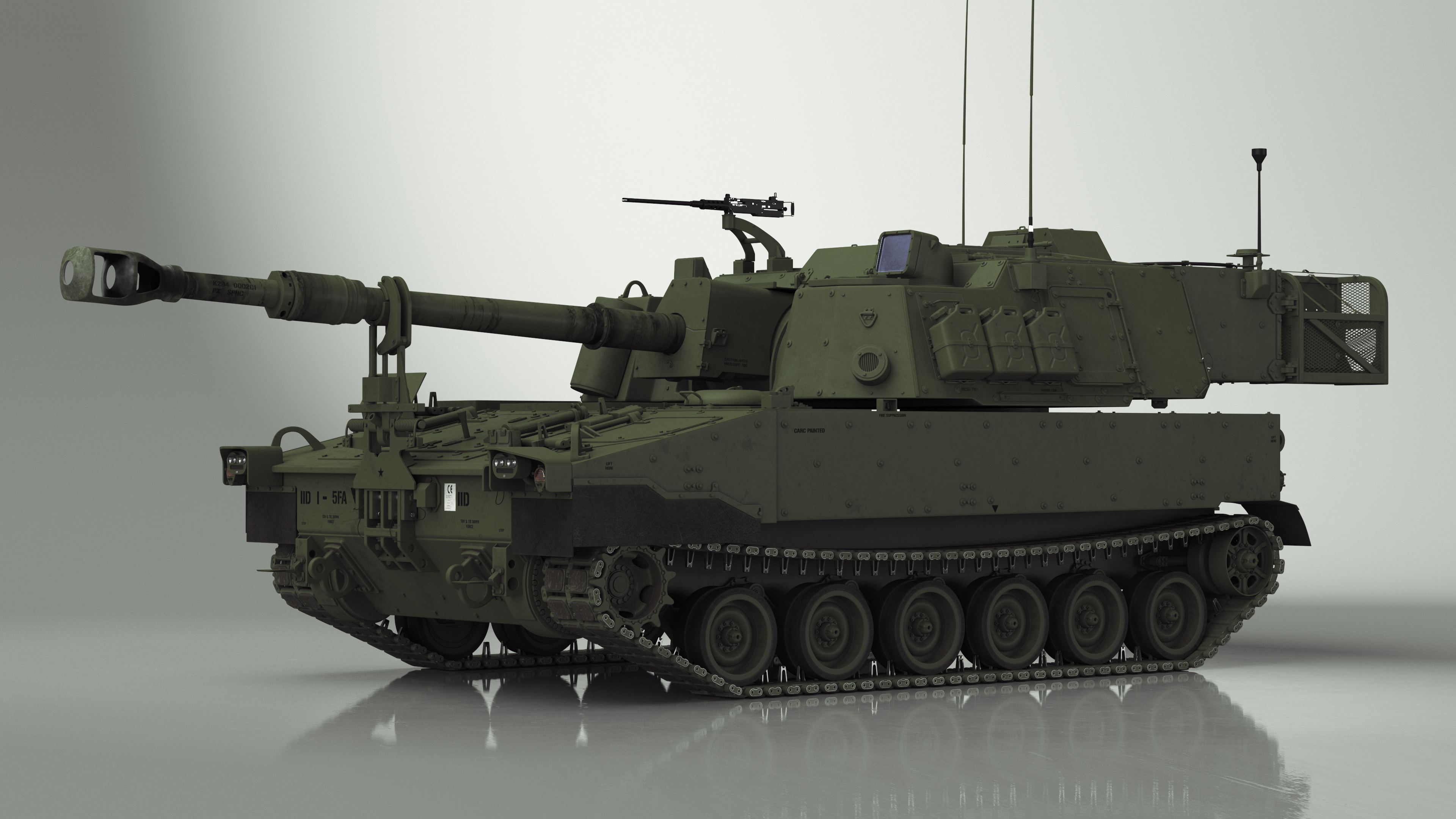 Military Howitzer M109A7 Paladin 3D
