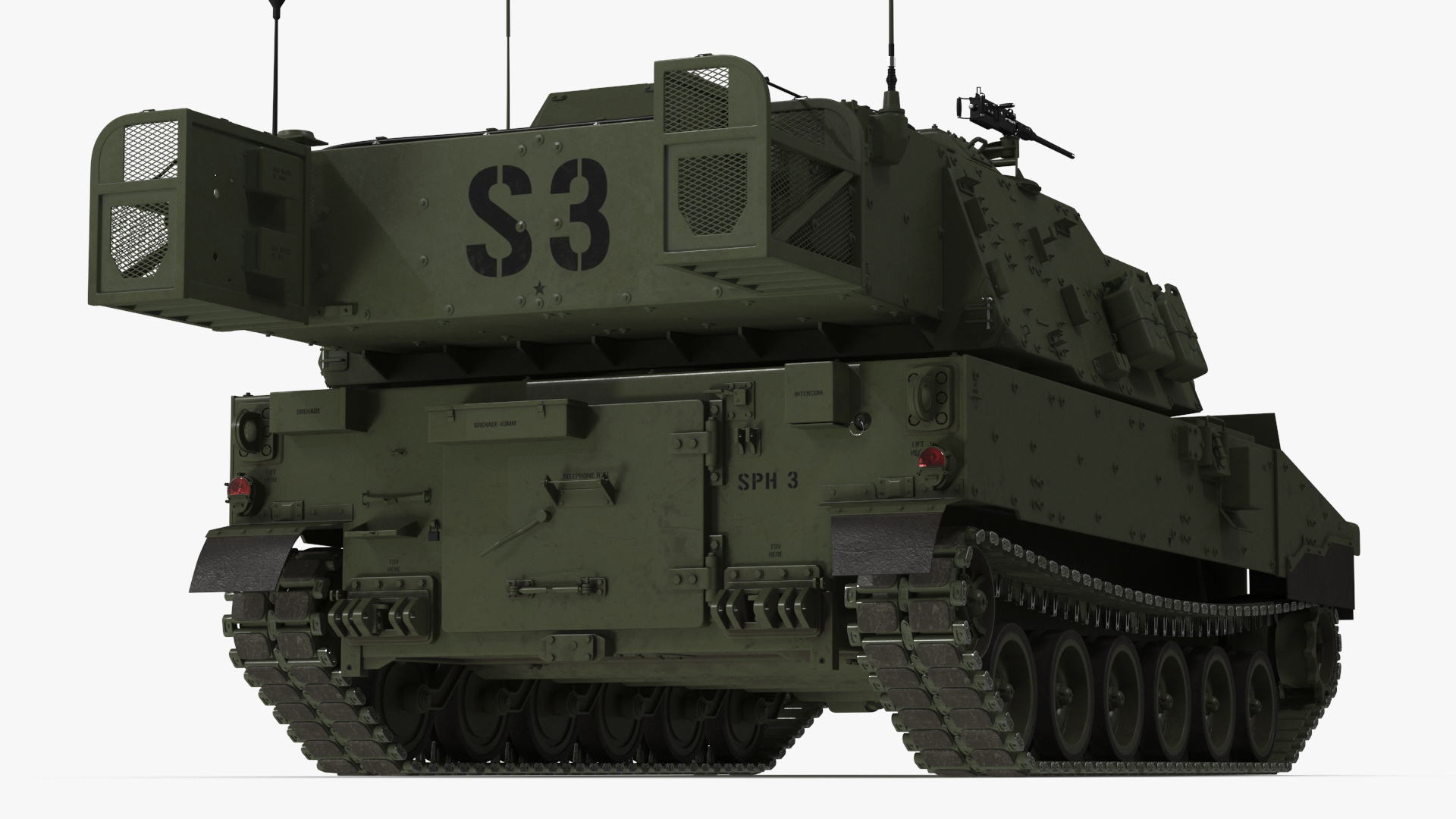 Military Howitzer M109A7 Paladin 3D