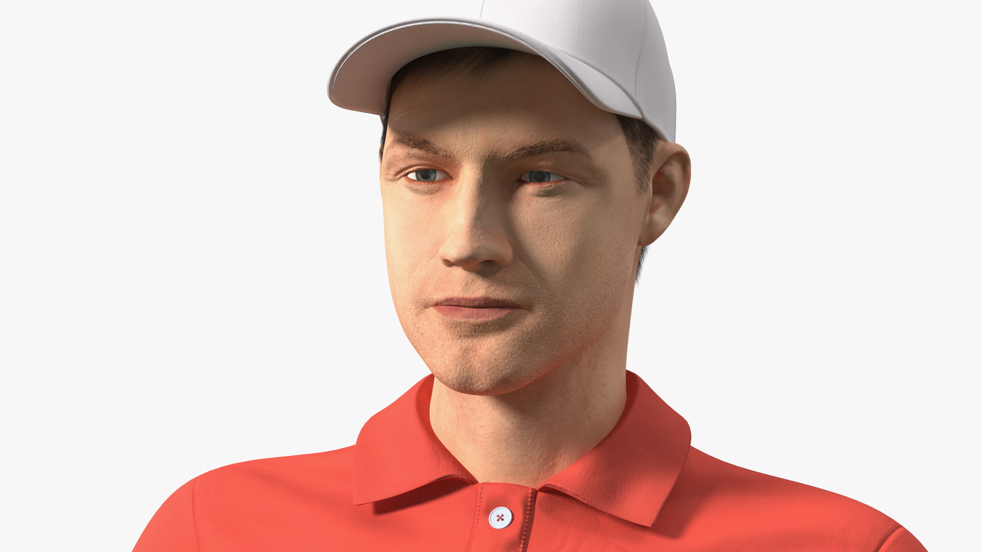 3D Man With Zero Turn Mower Generic Fur Rigged model