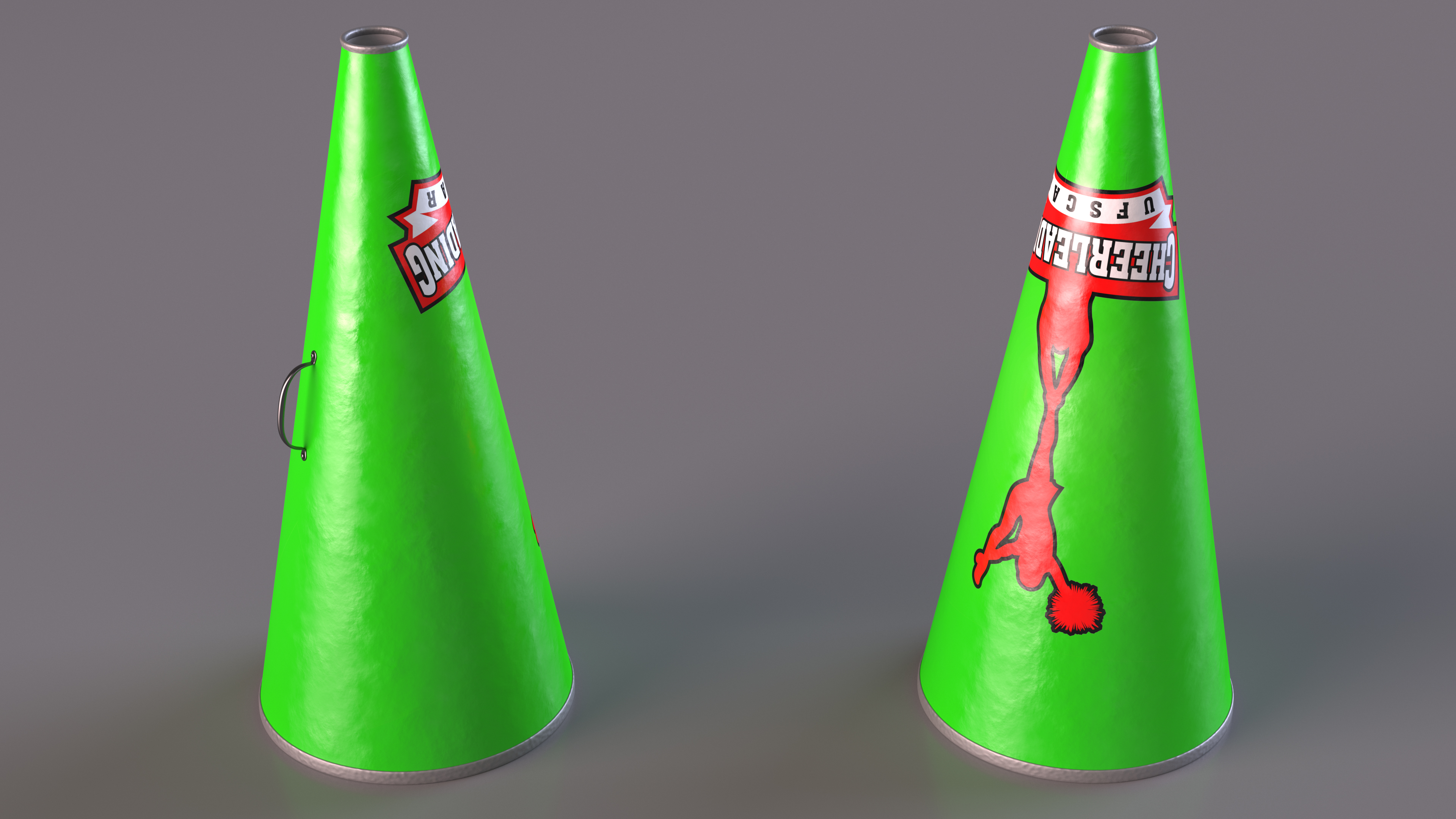 Cheerleading Megaphone 3D