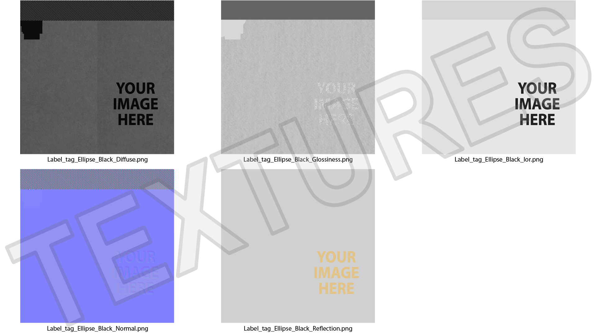 Label Tag Ellipse 3D