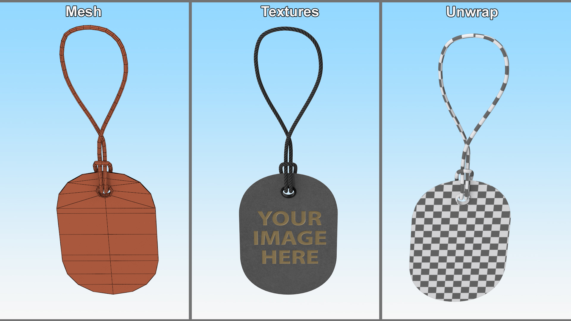 Label Tag Ellipse 3D