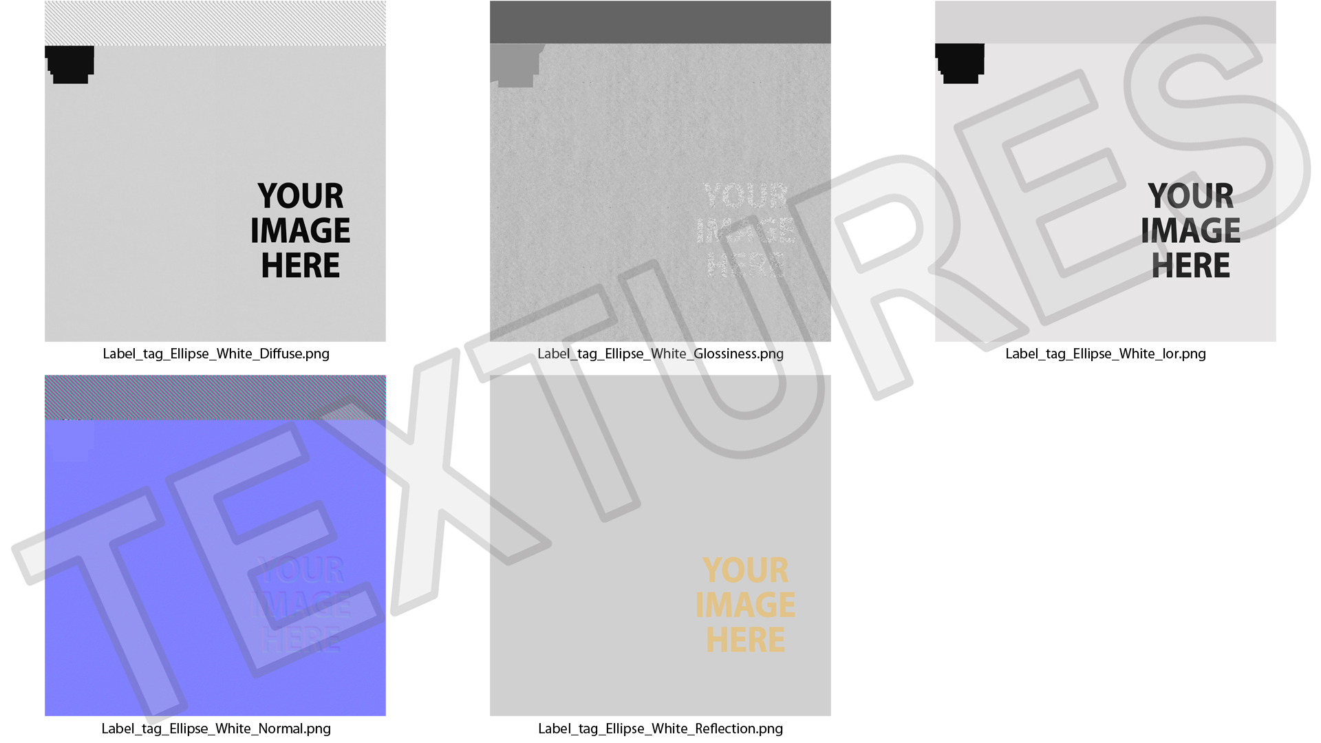 Label Tag Ellipse 3D