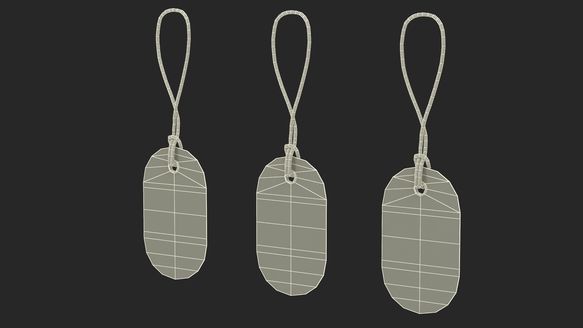 Label Tag Ellipse 3D