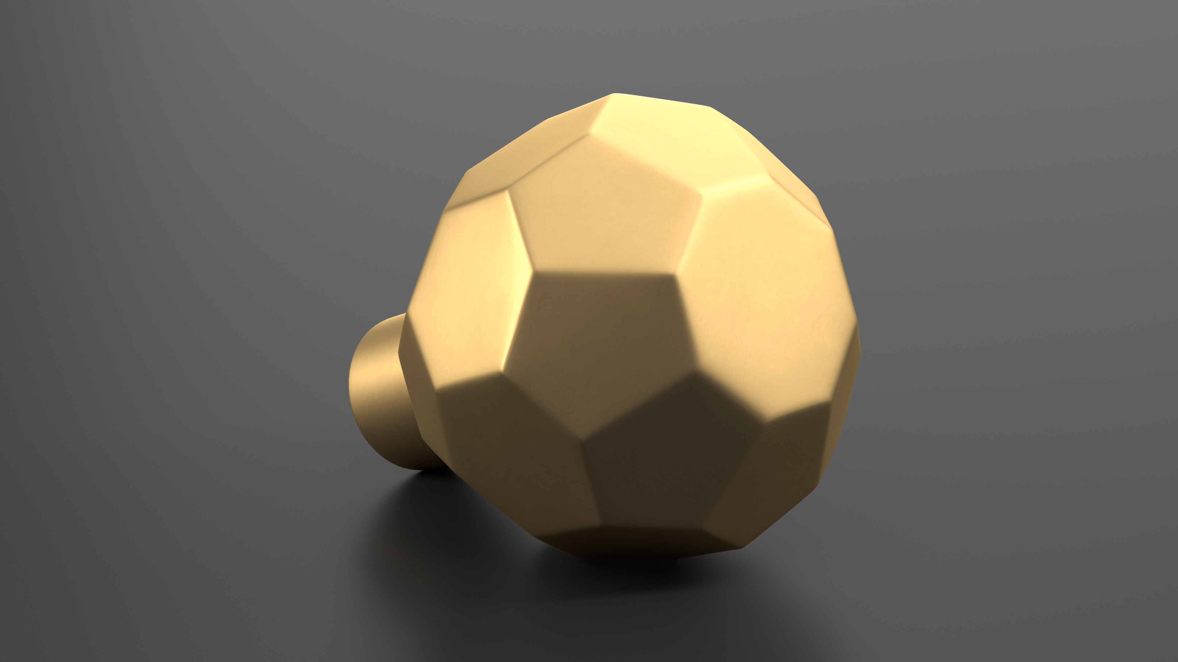 Kitchen Cabinet Handle Knob Spherical Bronze 3D model