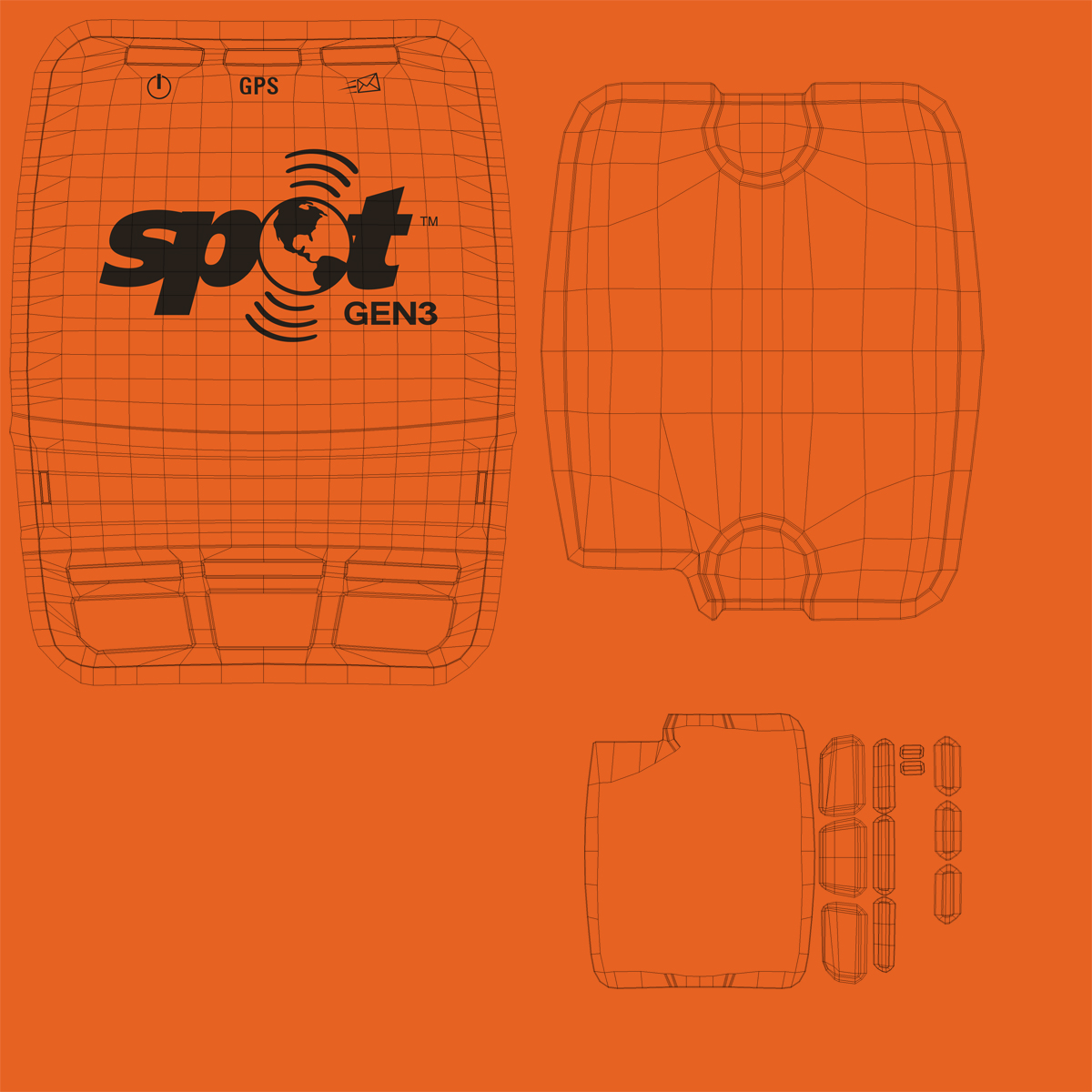 3D Satellite GPS Messenger and Tracking Spot Gen3