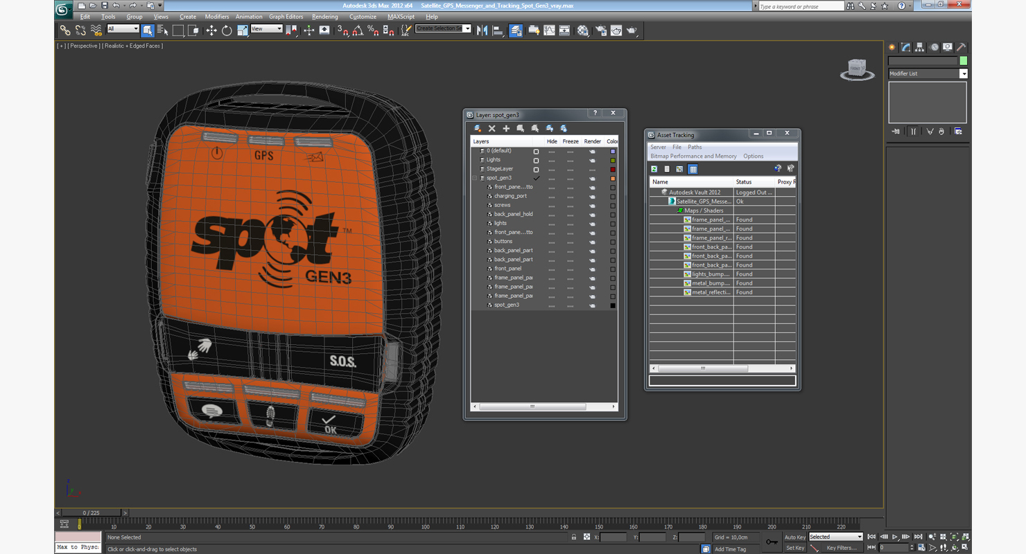 3D Satellite GPS Messenger and Tracking Spot Gen3