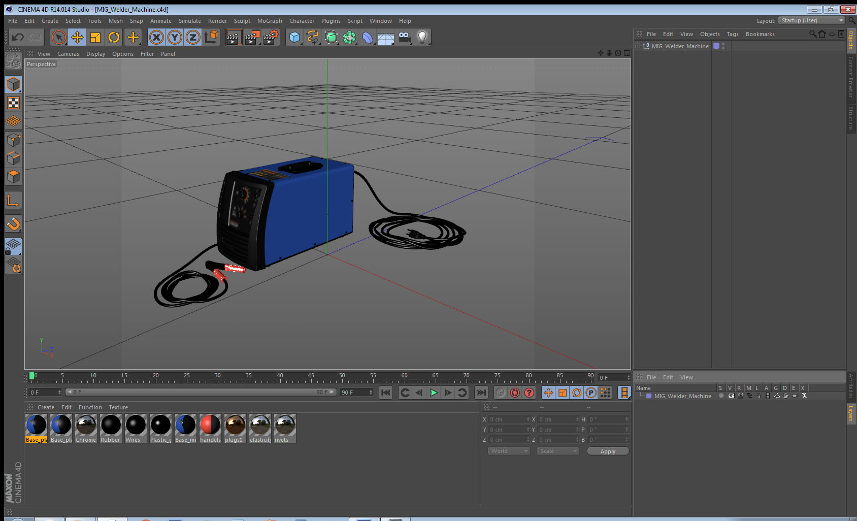 3D MIG Welder Machine model