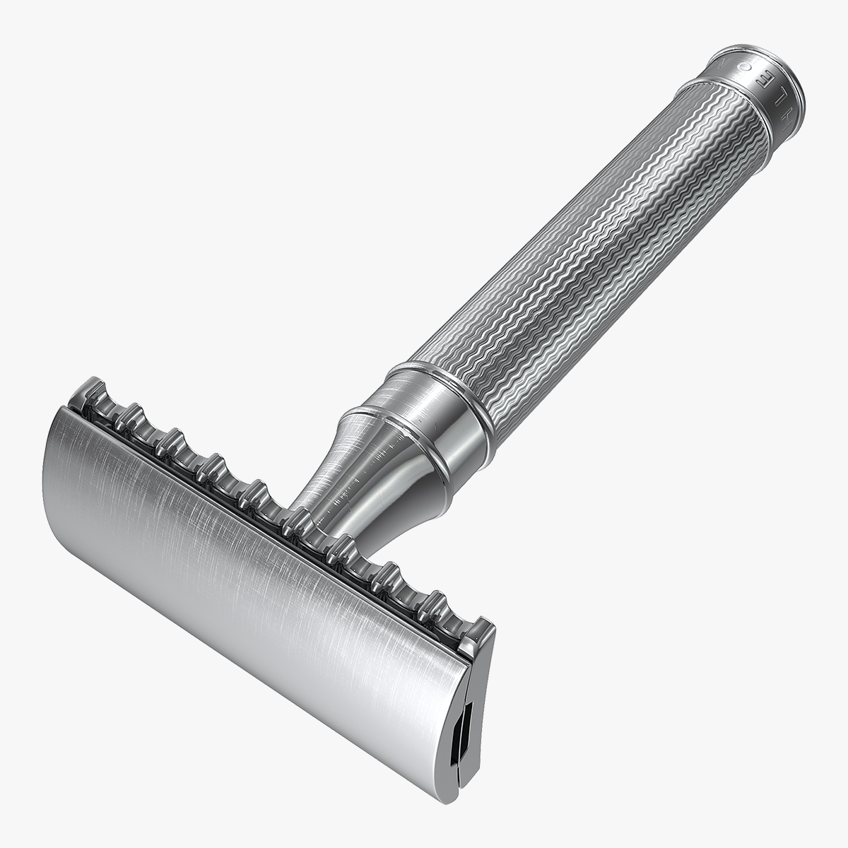 Muhle R41 Open Comb Safety Razor 3D Model, view 4