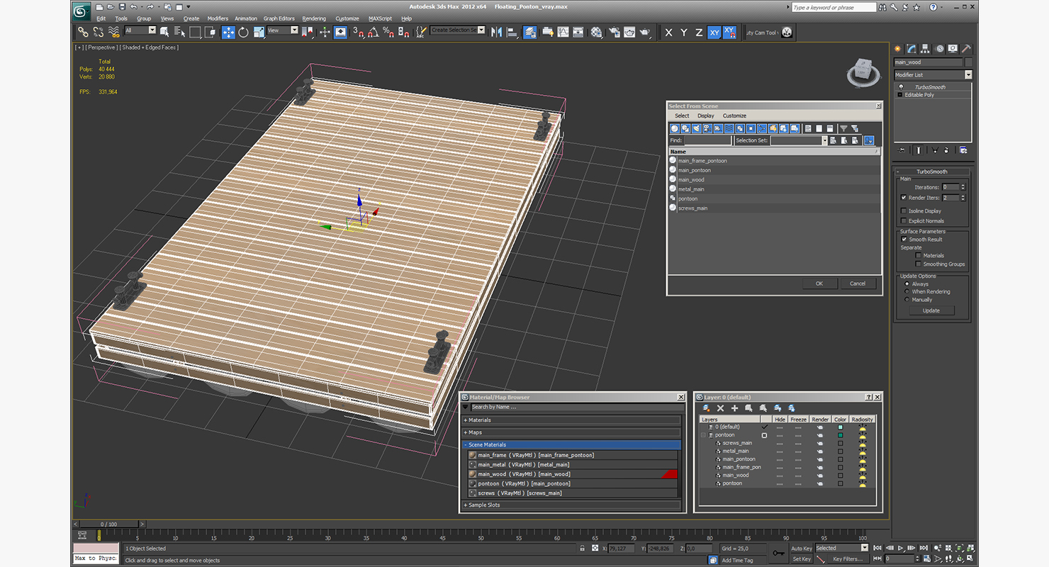 3D Floating Pontoon