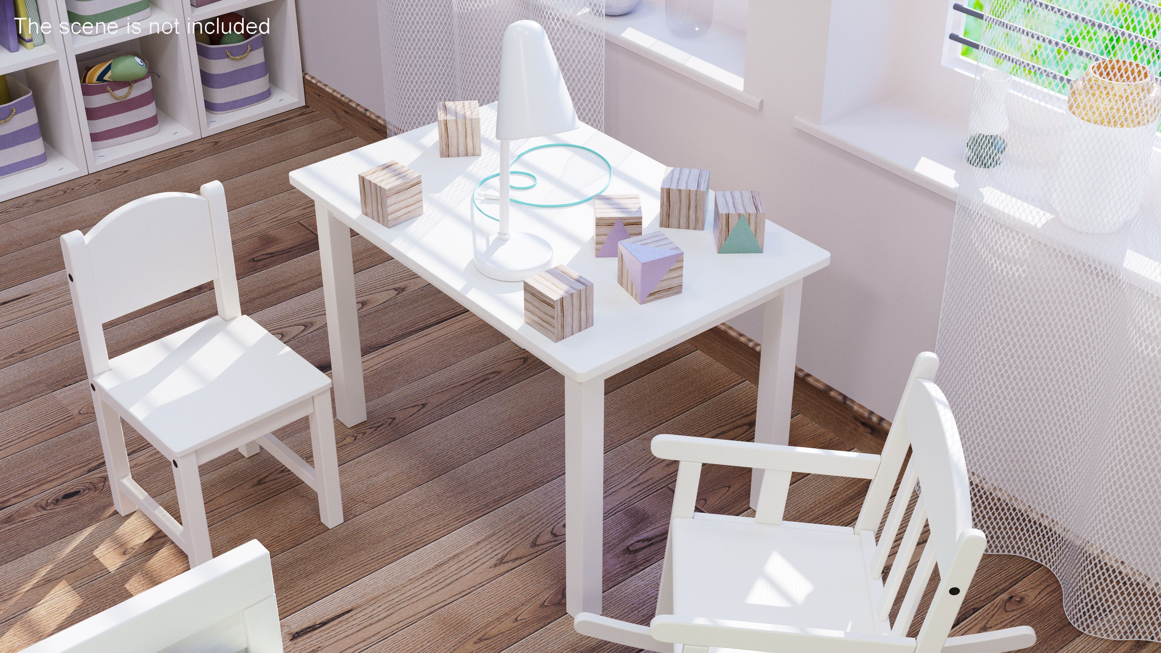 Table for Children IKEA SUNDVIK White 3D