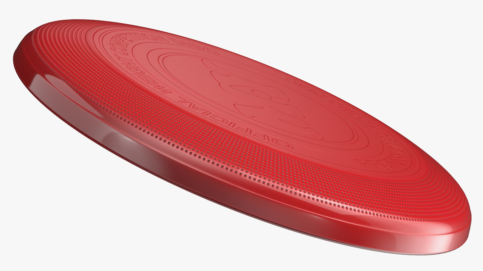 3D Professional Ultimate Frisbee Disc Red model