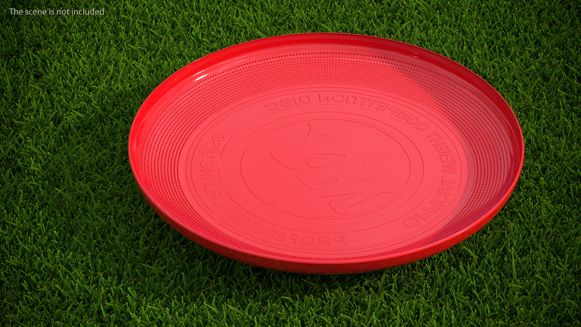 3D Professional Ultimate Frisbee Disc Red model