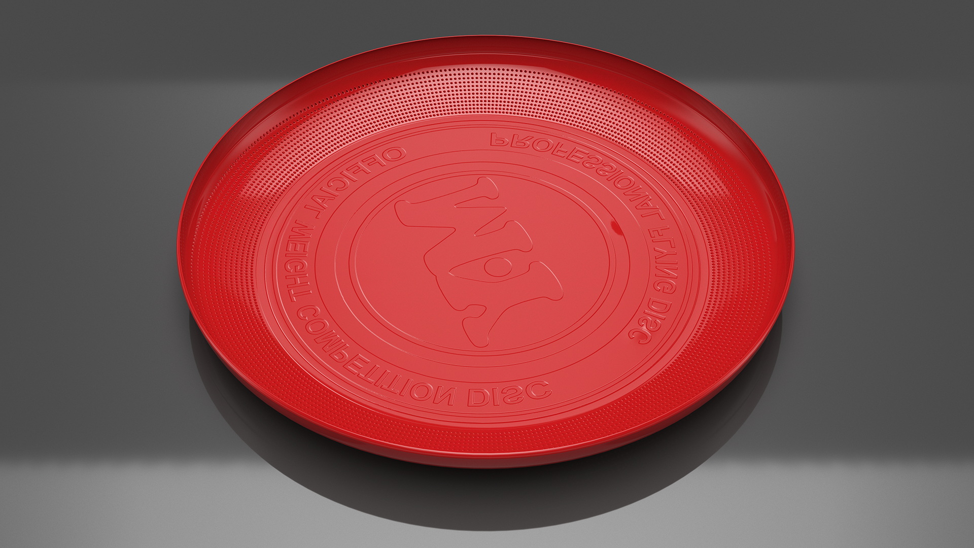3D Professional Ultimate Frisbee Disc Red model