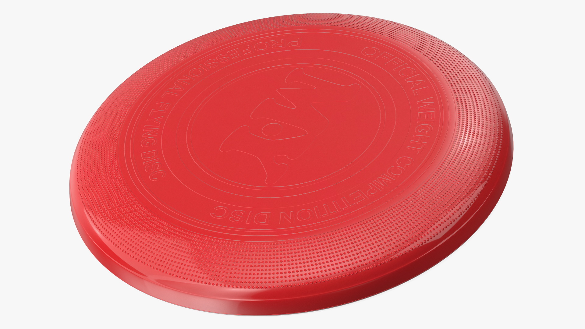 3D Professional Ultimate Frisbee Disc Red model