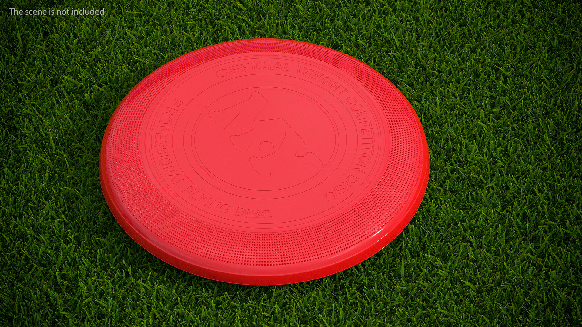 3D Professional Ultimate Frisbee Disc Red model