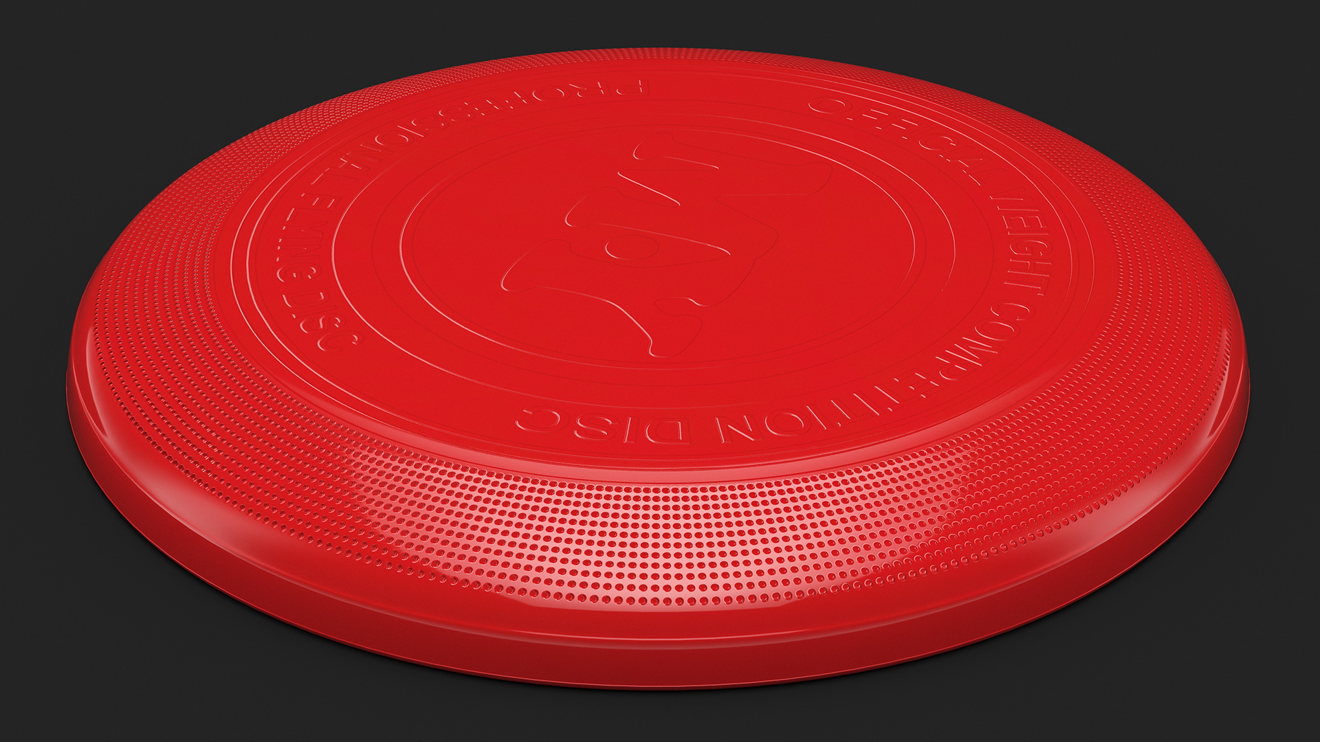 3D Professional Ultimate Frisbee Disc Red model