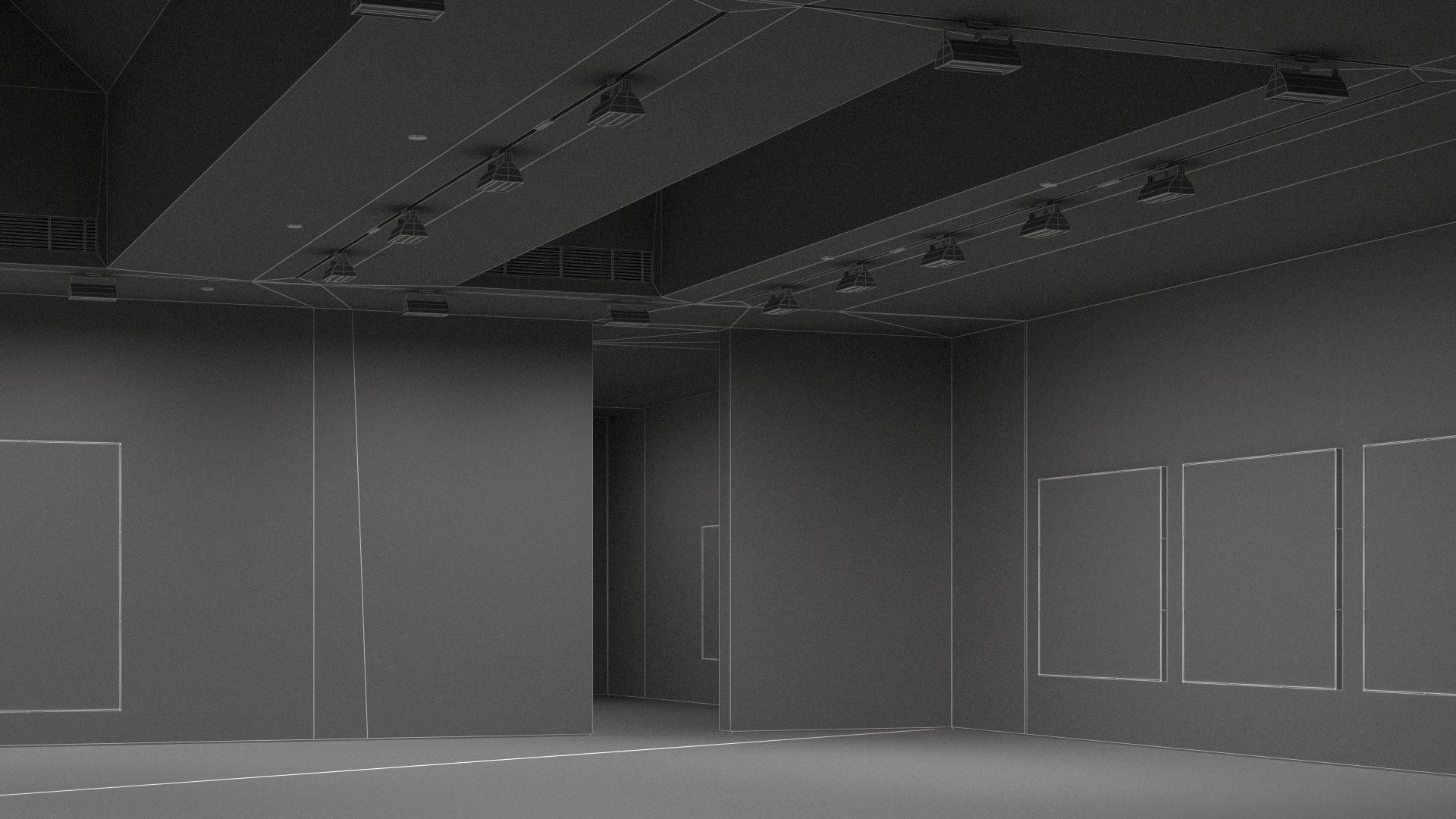 3D model Art Gallery Interior