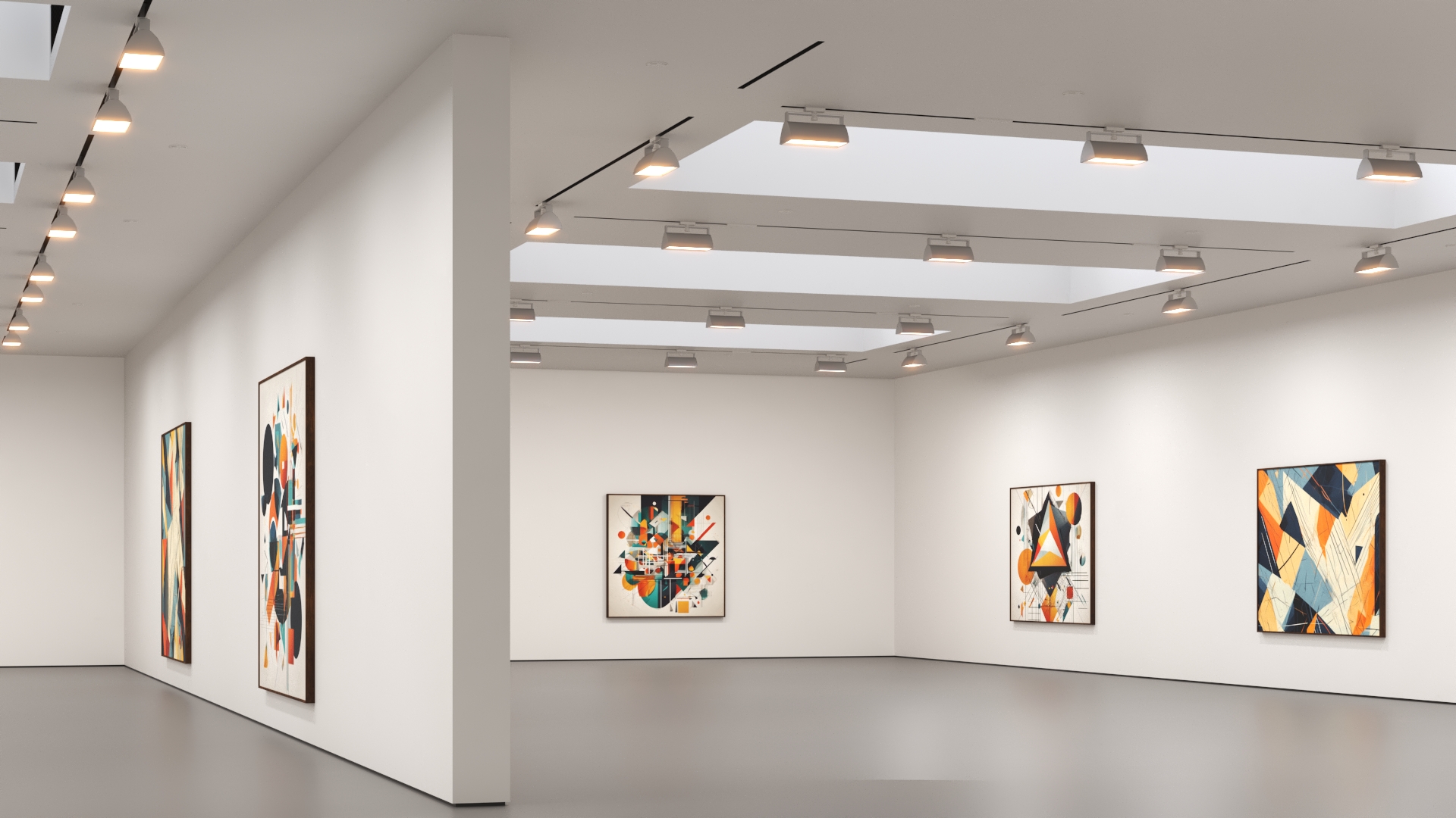 3D model Art Gallery Interior