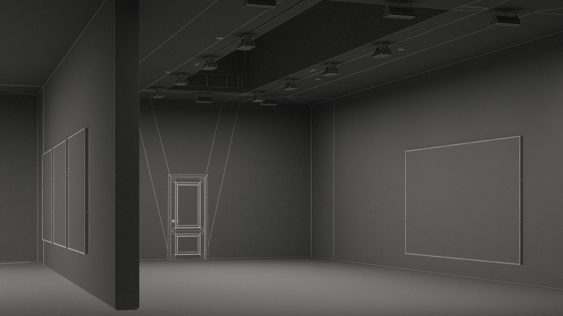 3D model Art Gallery Interior
