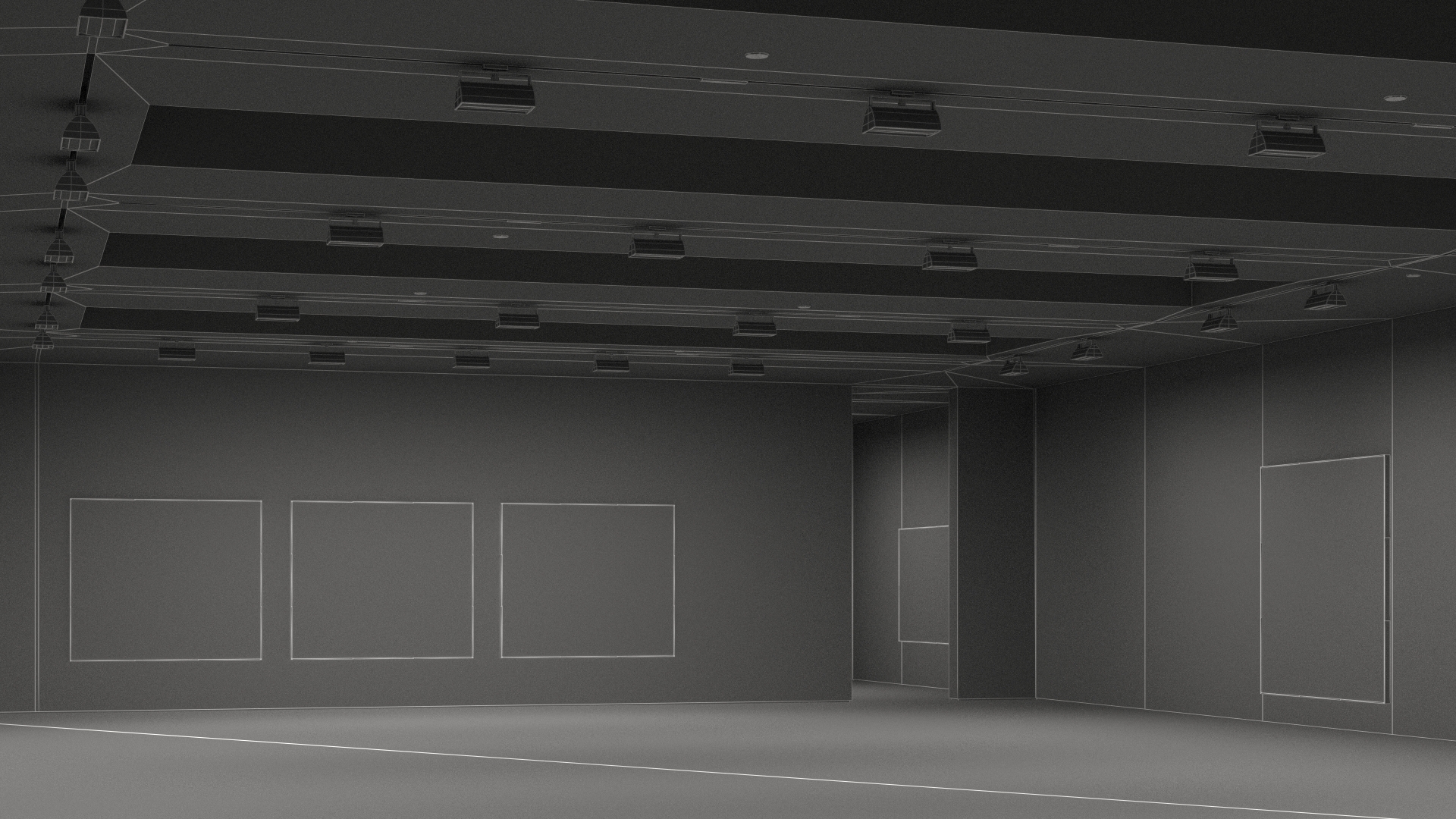 3D model Art Gallery Interior