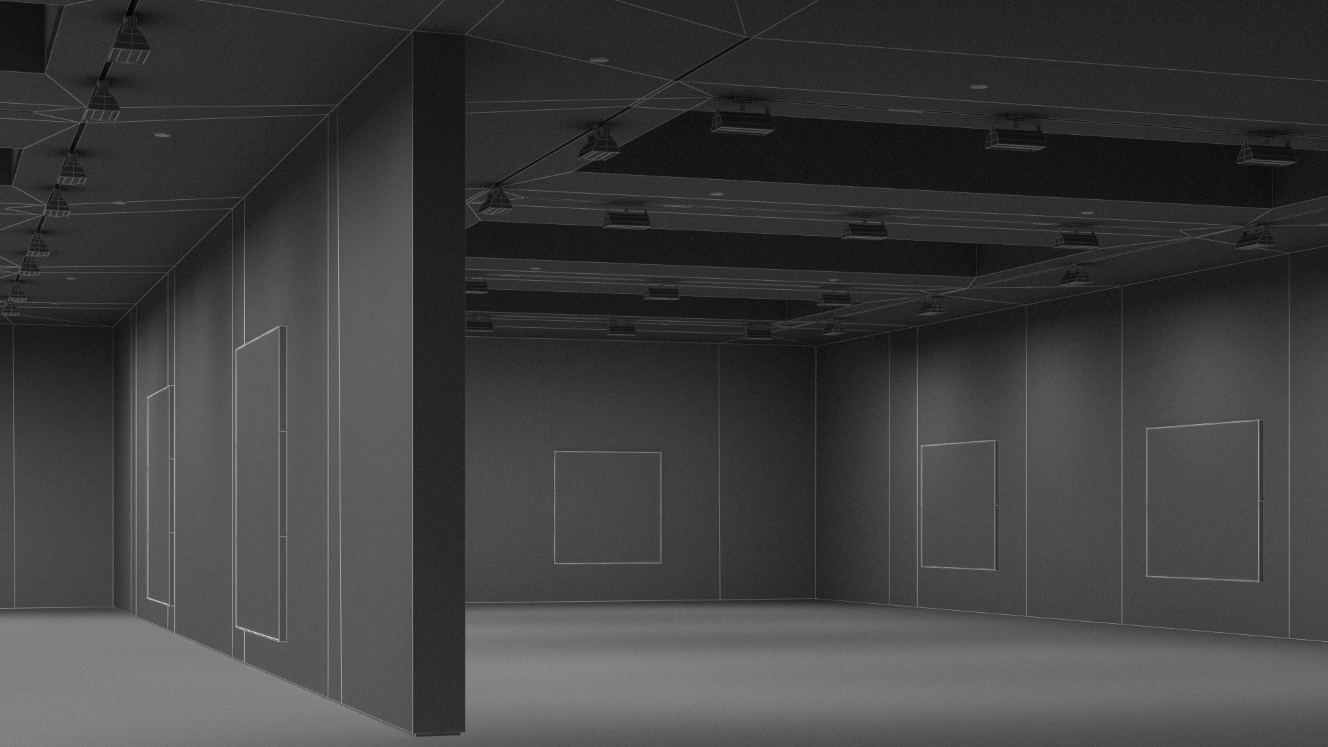 3D model Art Gallery Interior