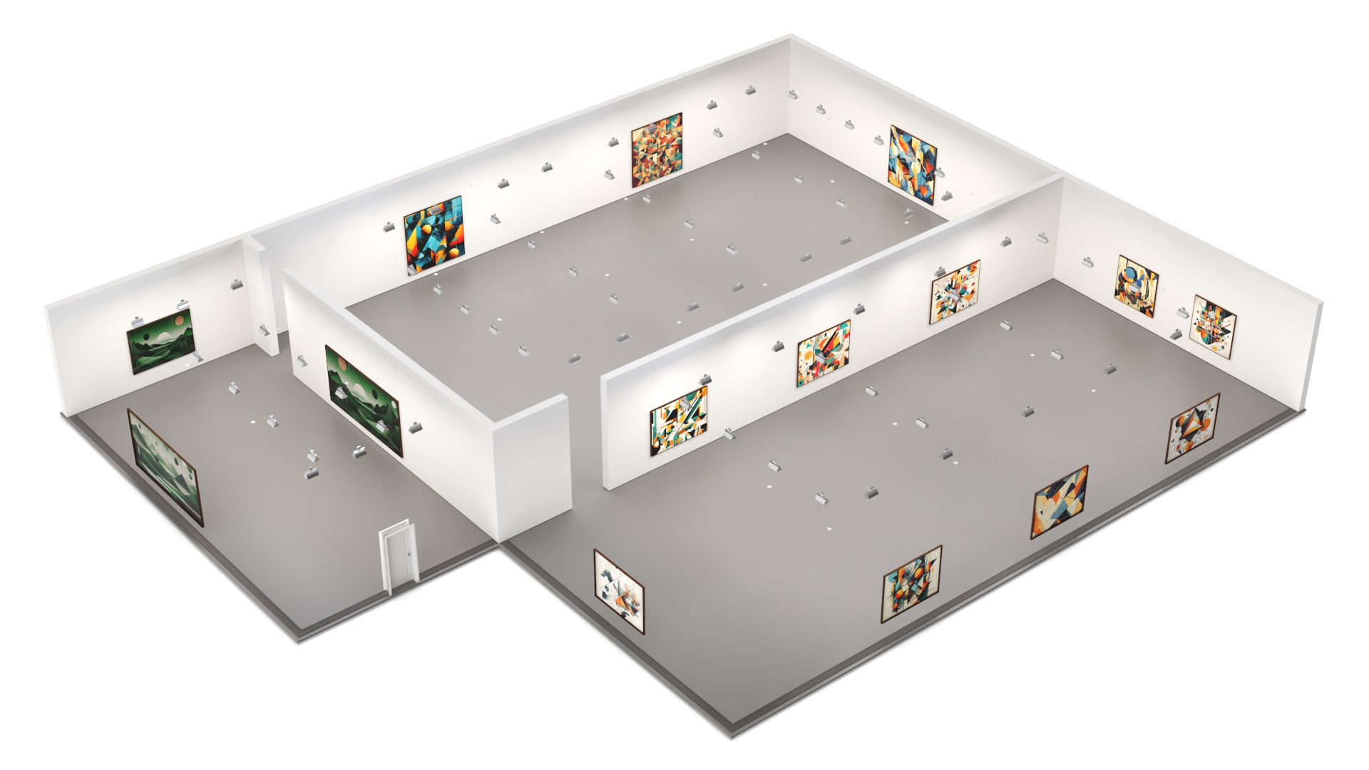 3D model Art Gallery Interior
