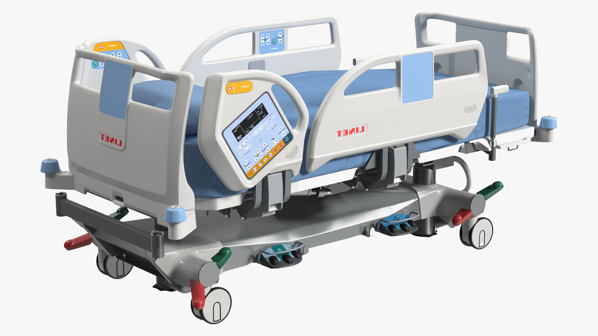 Intensive Care Bed Rigged for Cinema 4D 3D model