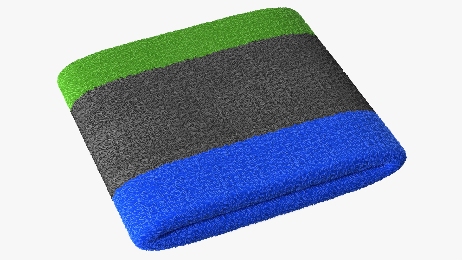 3D model Sport Wristband Folded Colored