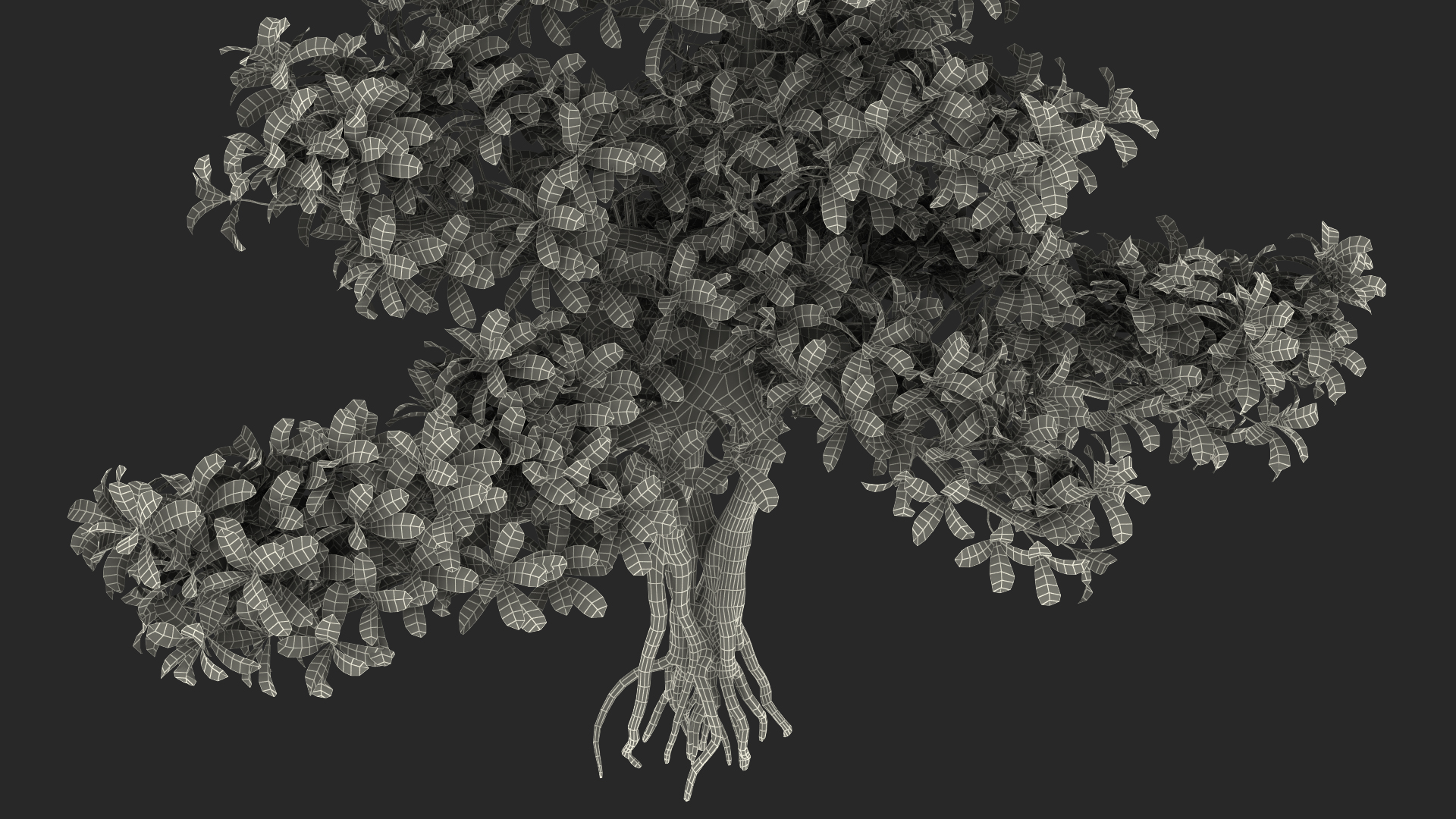 3D Small Bonsai Green Tree model