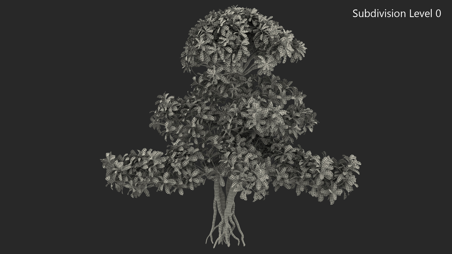 3D Small Bonsai Green Tree model