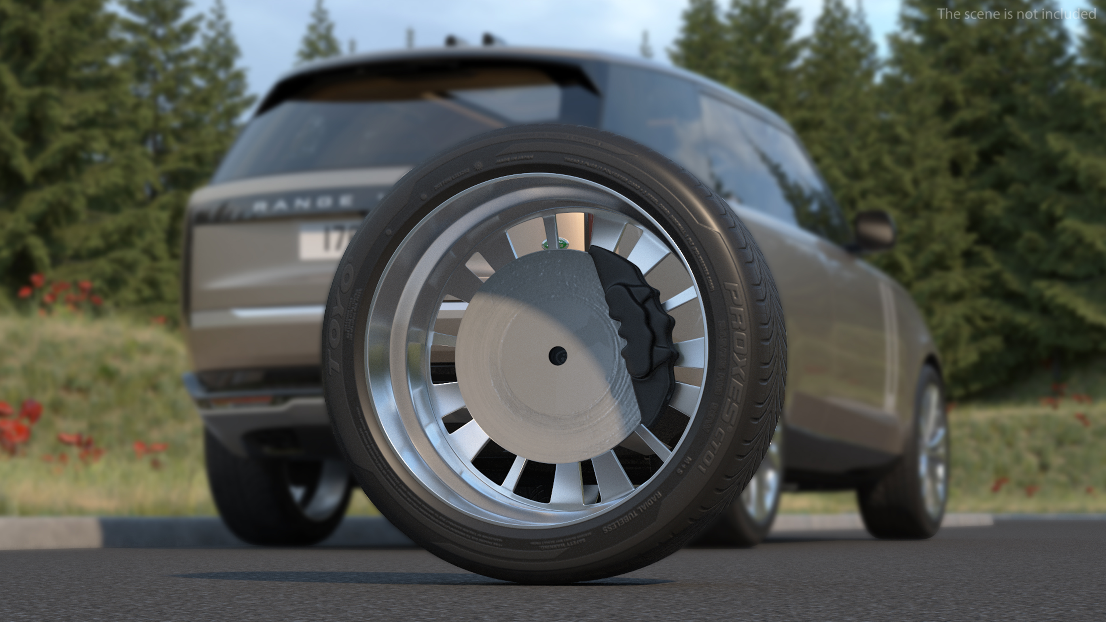 Range Rover Wheel 3D